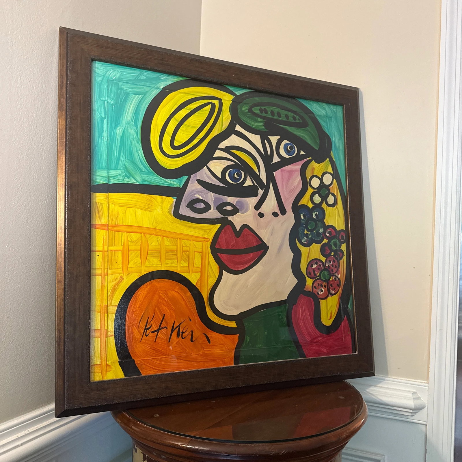 1970s Abstract Peter Keil Original Framed Painting - 3