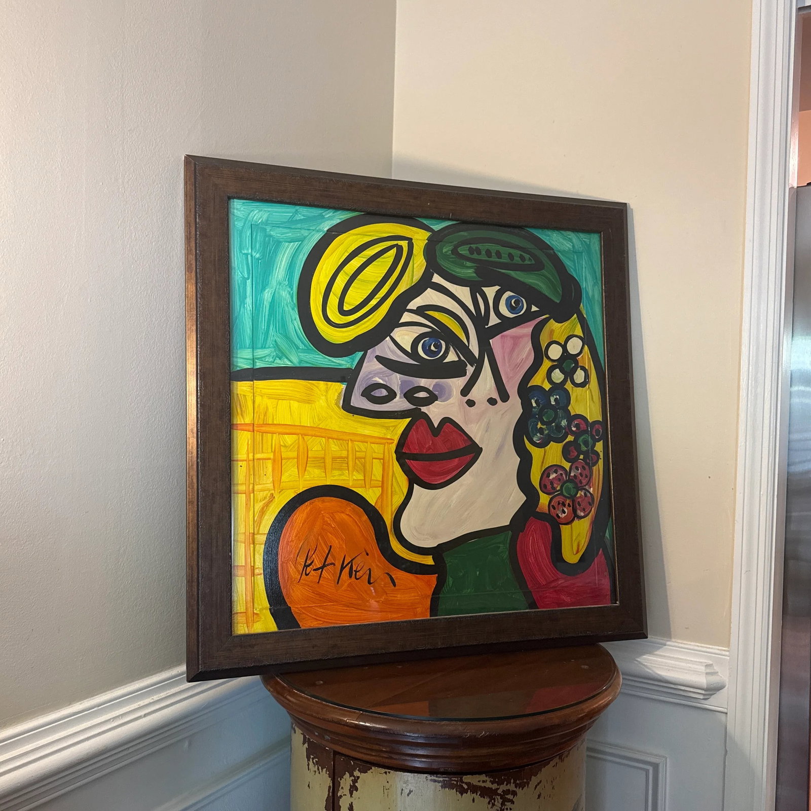 1970s Abstract Peter Keil Original Framed Painting - 7