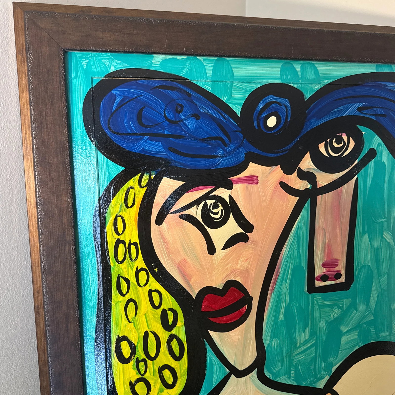 1970s Abstract Peter Keil Original Framed Painting - 2