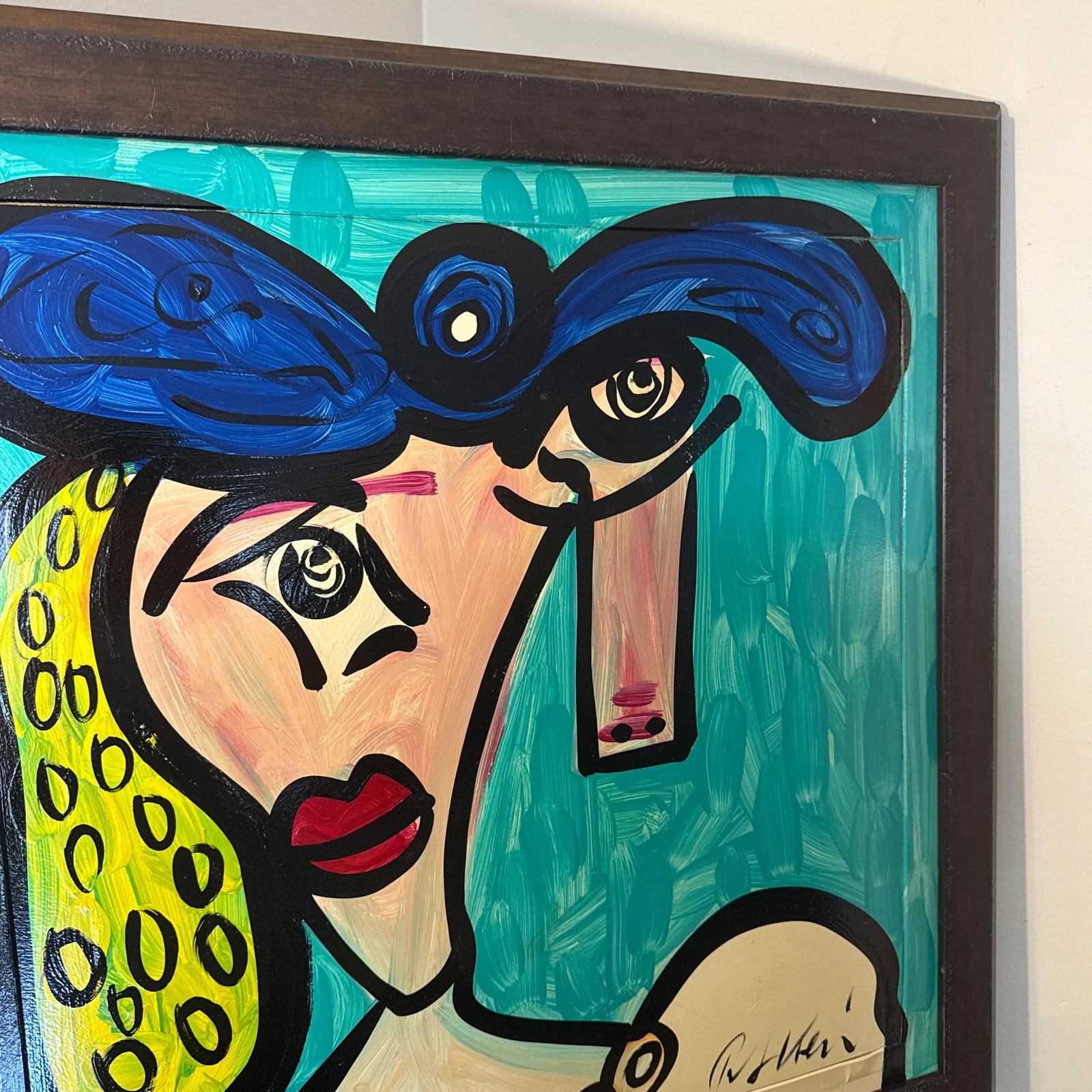 1970s Abstract Peter Keil Original Framed Painting - 3