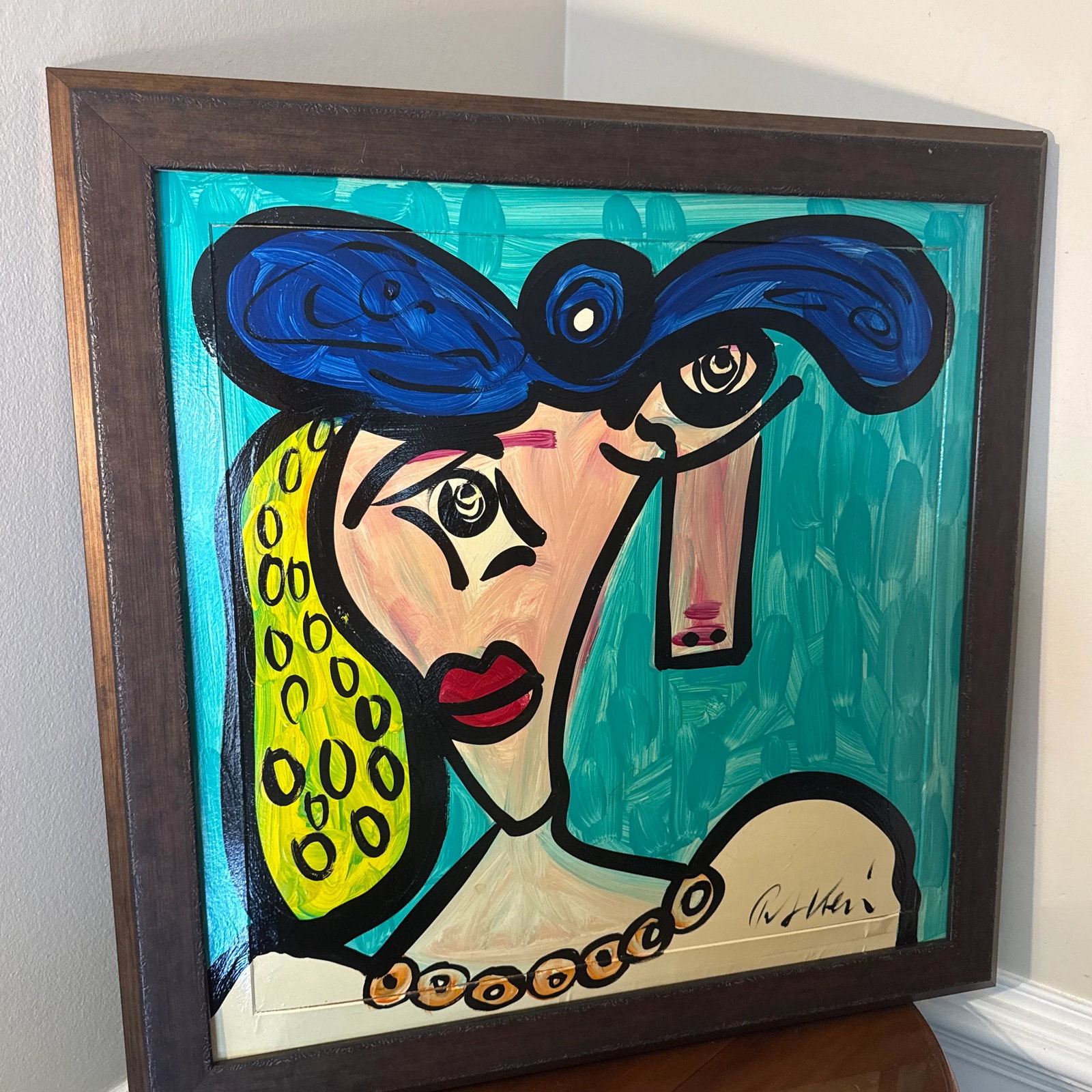1970s Abstract Peter Keil Original Framed Painting - 4