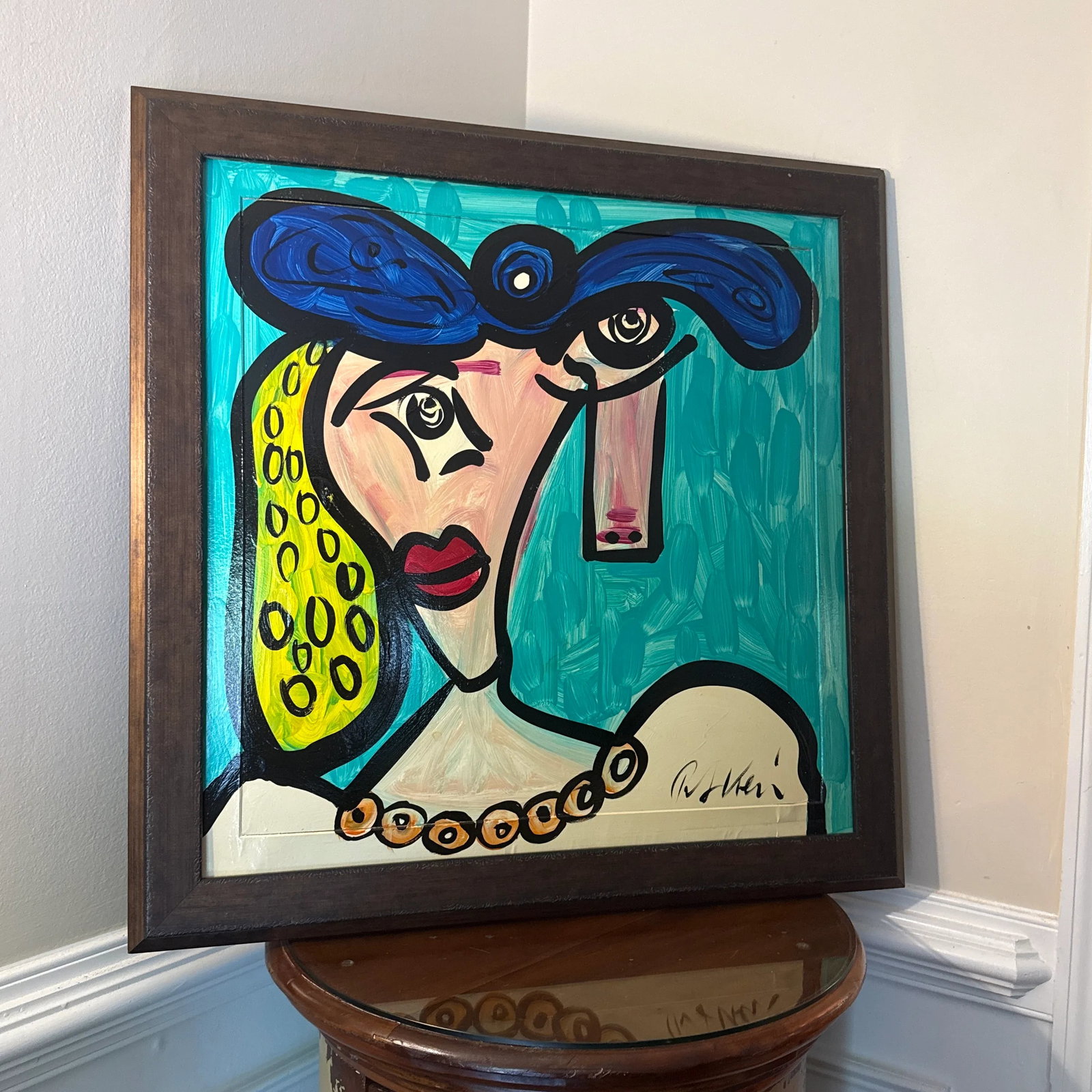 1970s Abstract Peter Keil Original Framed Painting - 5