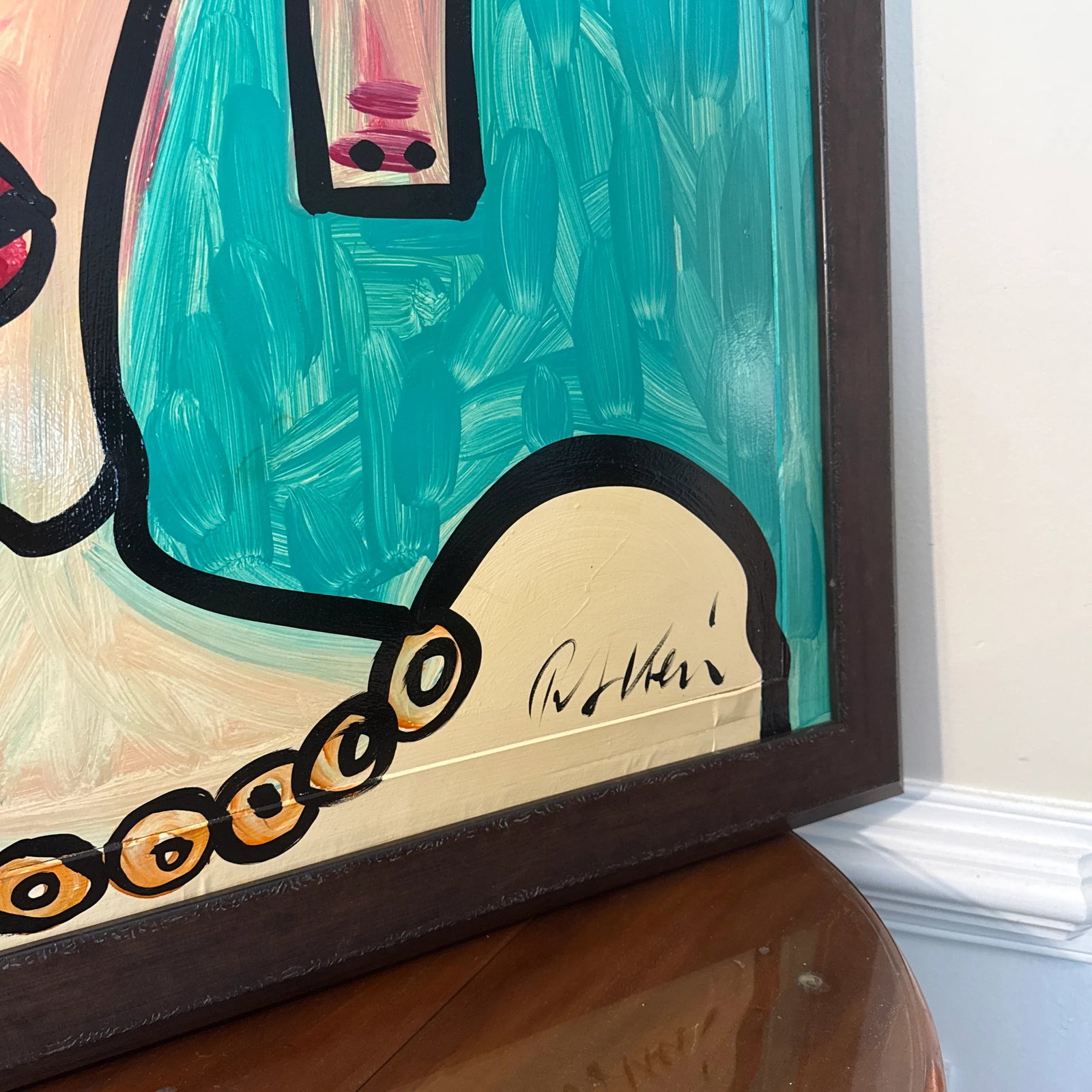 1970s Abstract Peter Keil Original Framed Painting - 6