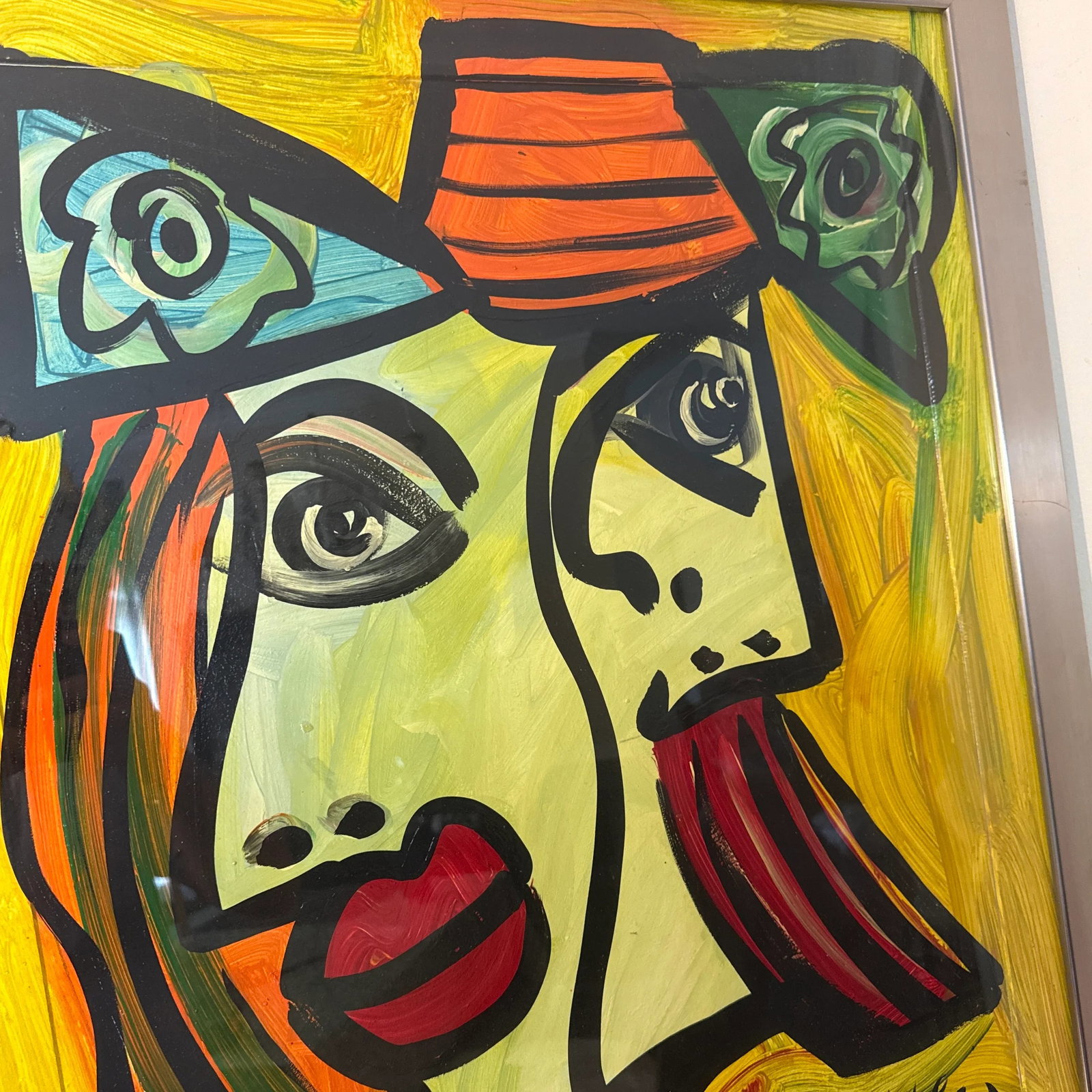 1970s Abstract Peter Keil Original Oil on Foam Board Framed Painting - 6