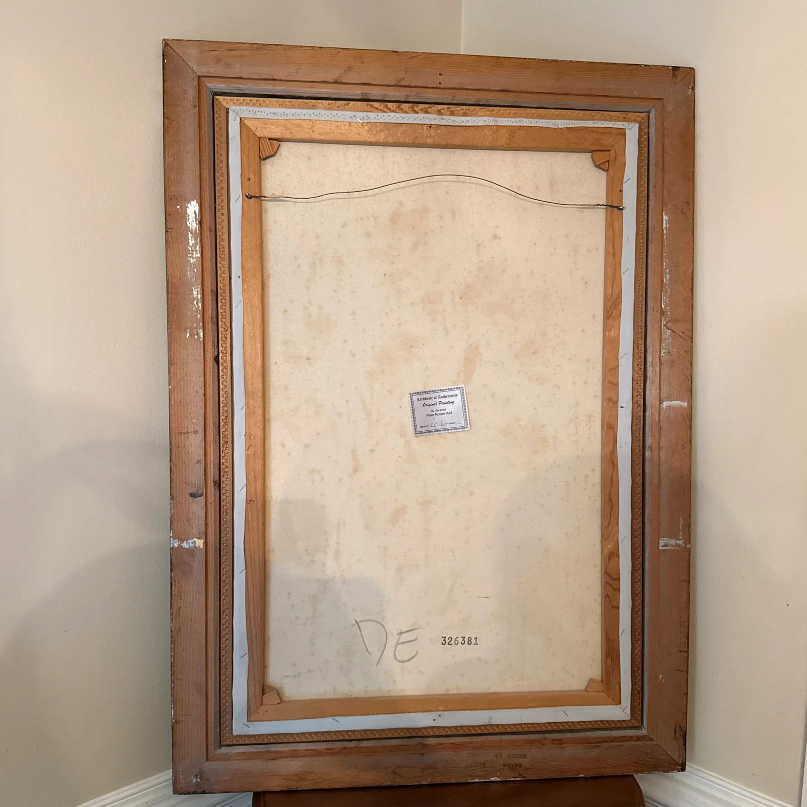 Peter Keil Original Abstract Portrait Painting, Framed - 9