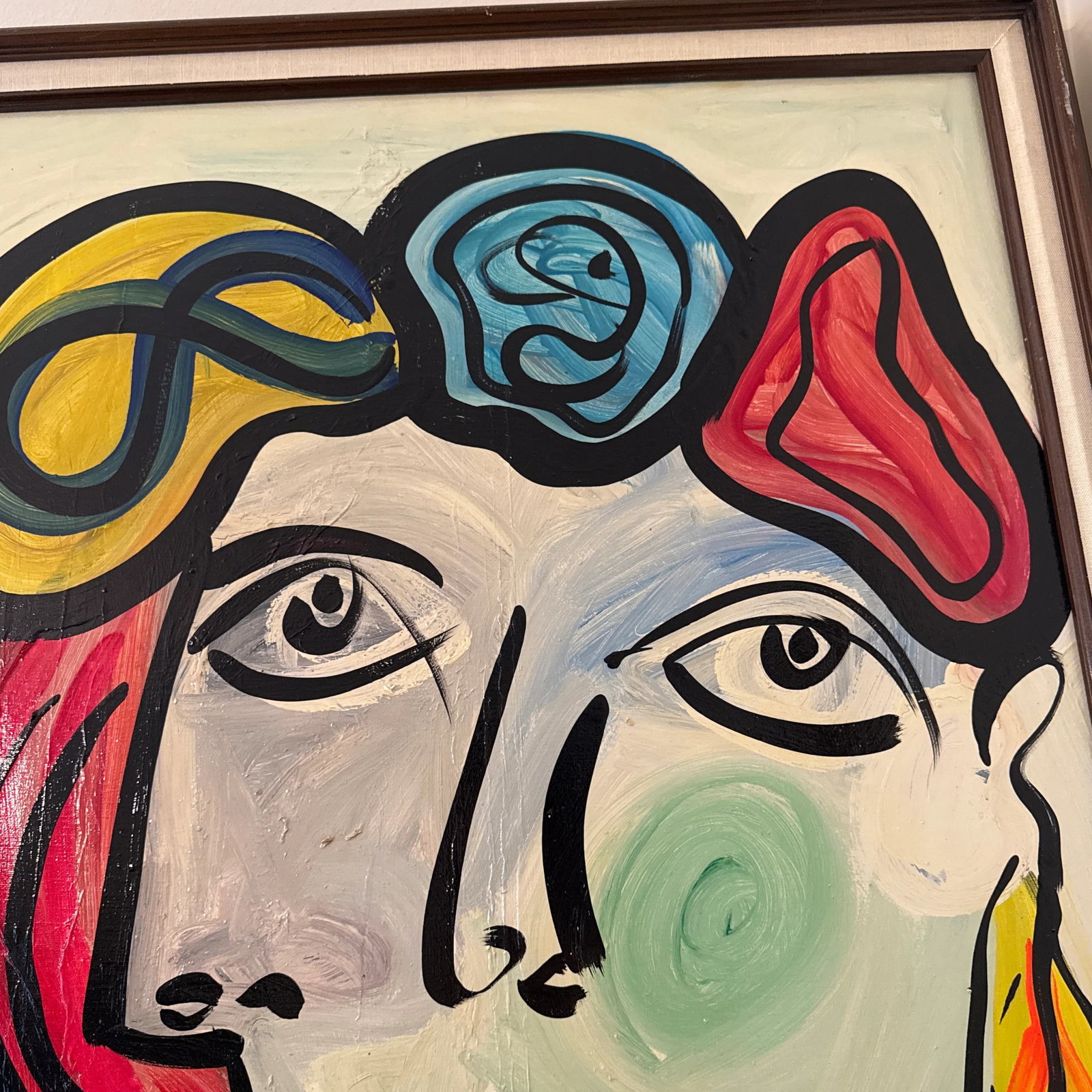 Vintage Abstract Painting by Peter Keil, Framed - 8