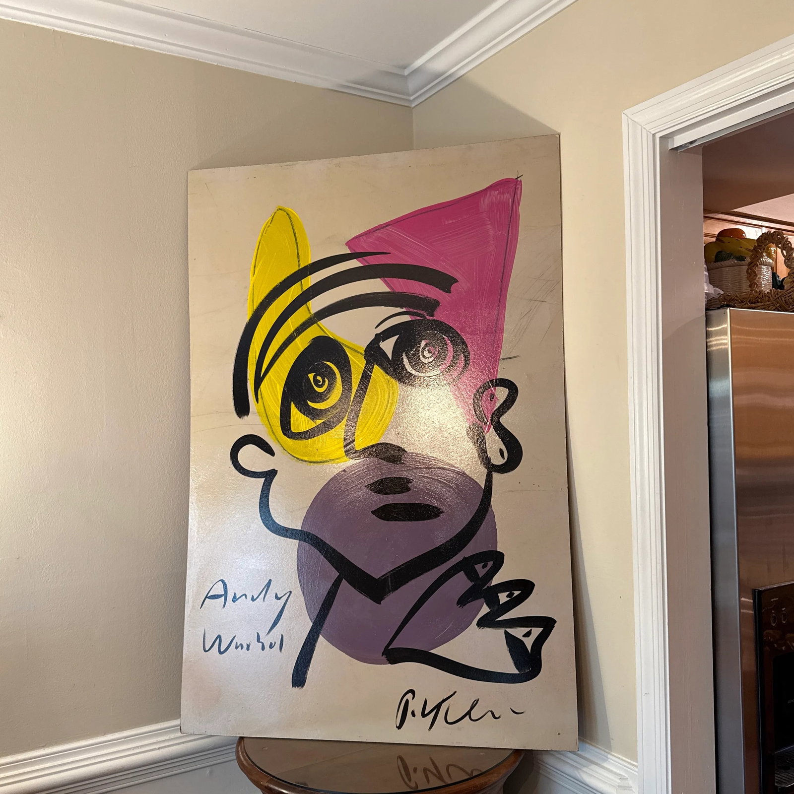 1970 Vintage Peter Keil Abstract Painting on Board - 7