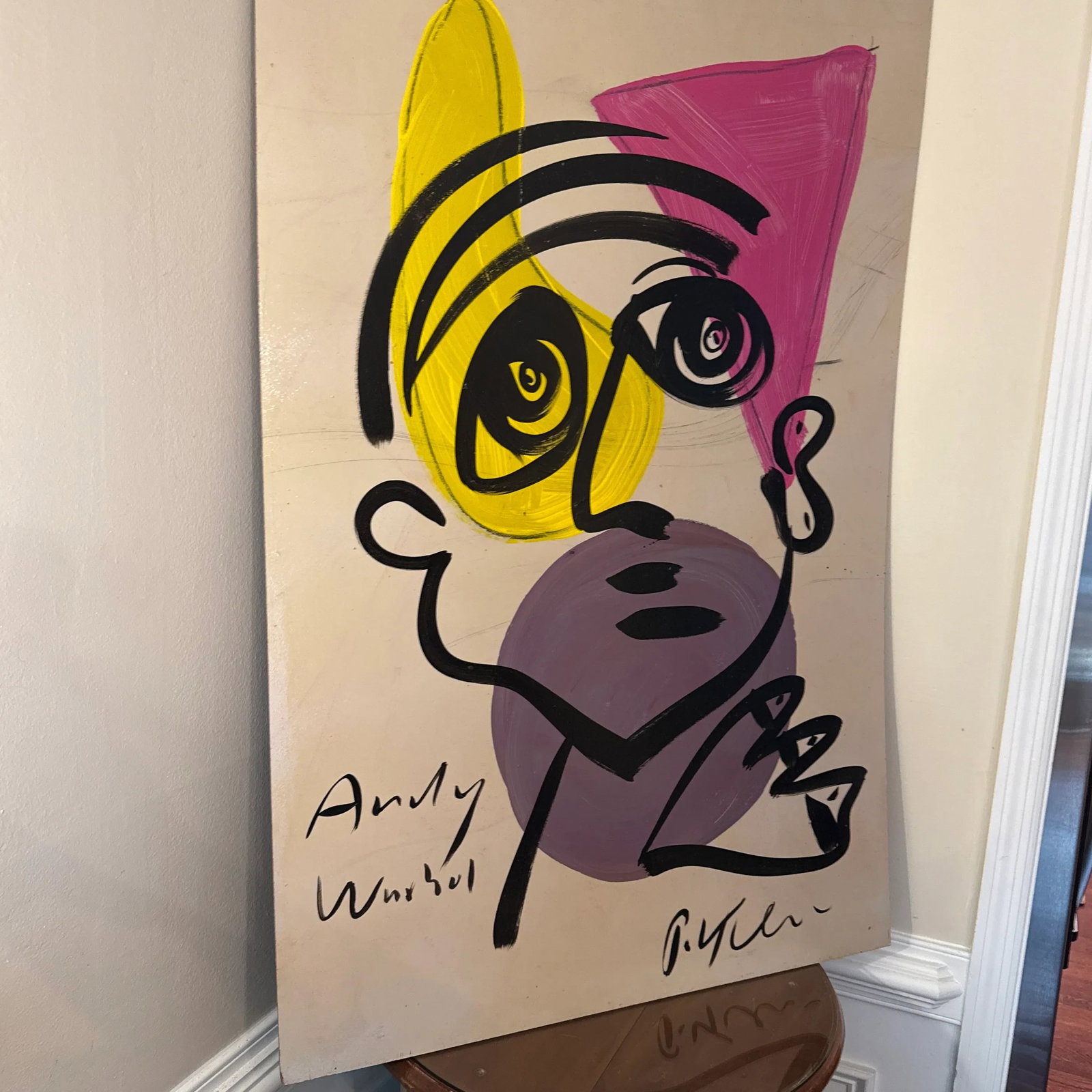 1970 Vintage Peter Keil Abstract Painting on Board - 9