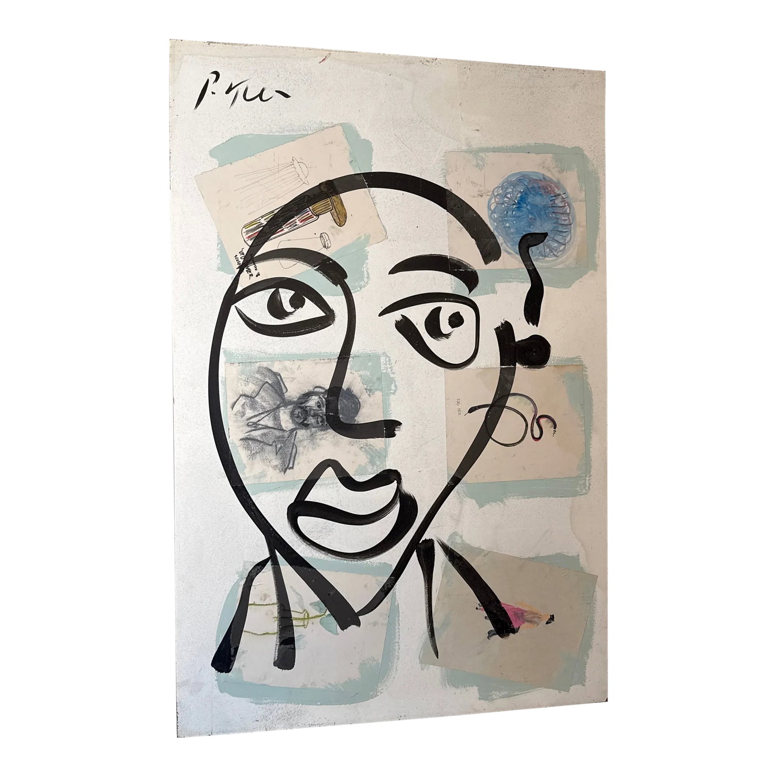 1970s Acrylic Collage on Board by Peter Keil: Peter Robert Keil, a German artist born in 1942, has led a life immersed in creativity and expression. Known for his vibrant and emotive abstract paintings, Keil's journey as an artist began in