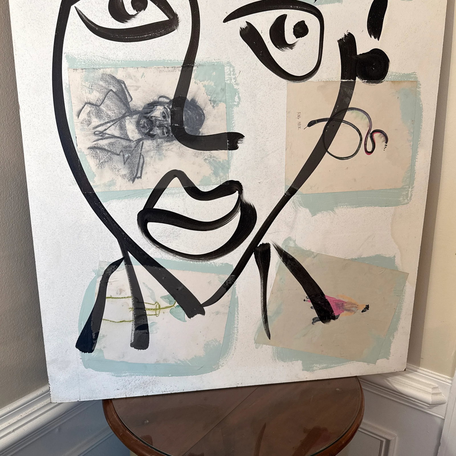1970s Acrylic Collage on Board by Peter Keil - 2