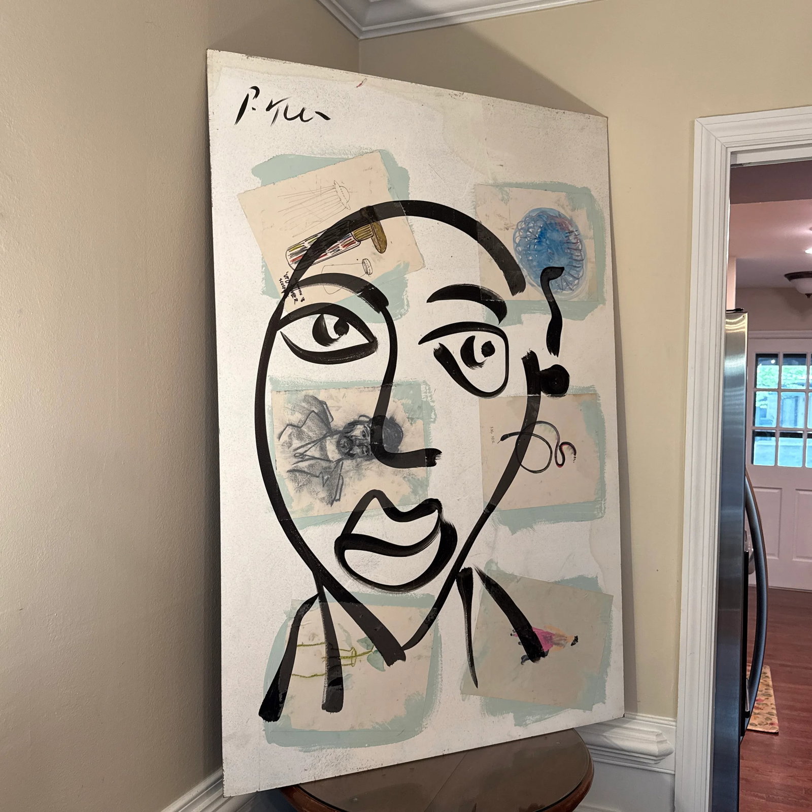 1970s Acrylic Collage on Board by Peter Keil - 4