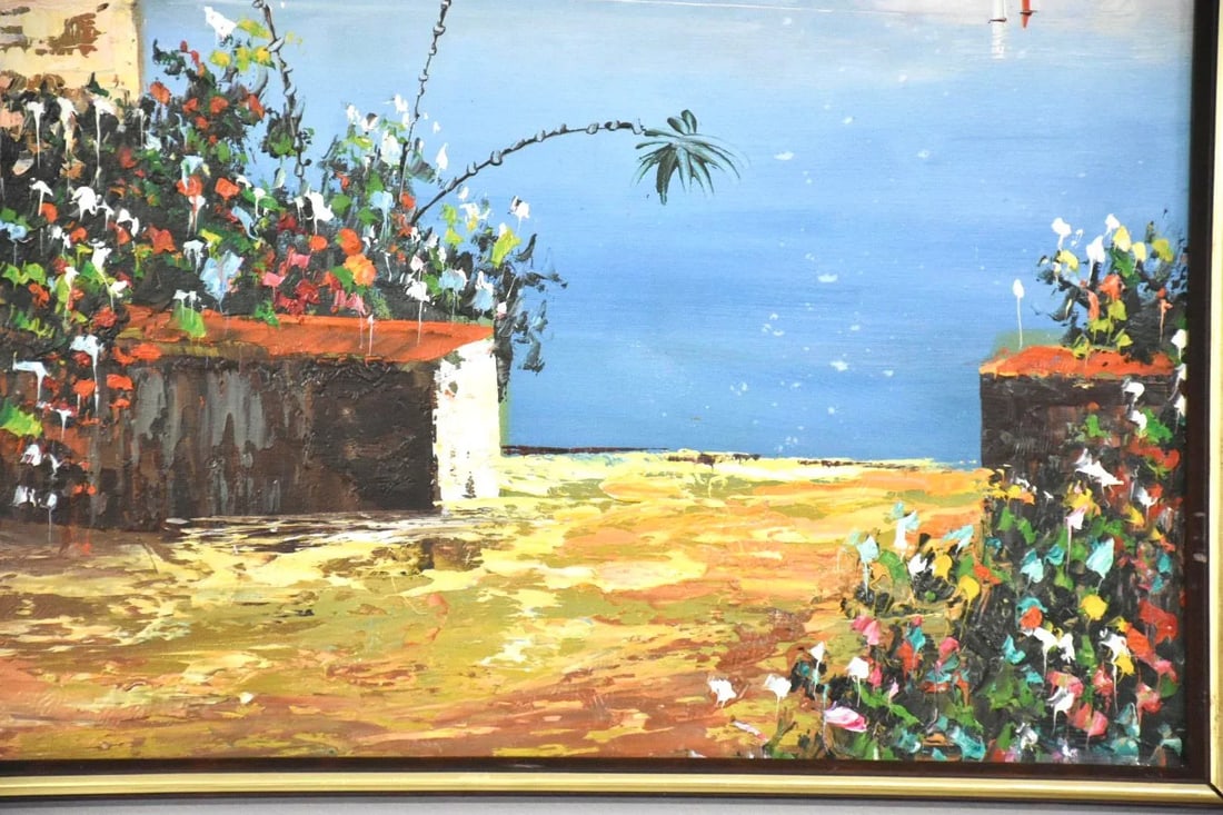 Signed Rossini Landscape Oil on Canvas Painting - 2