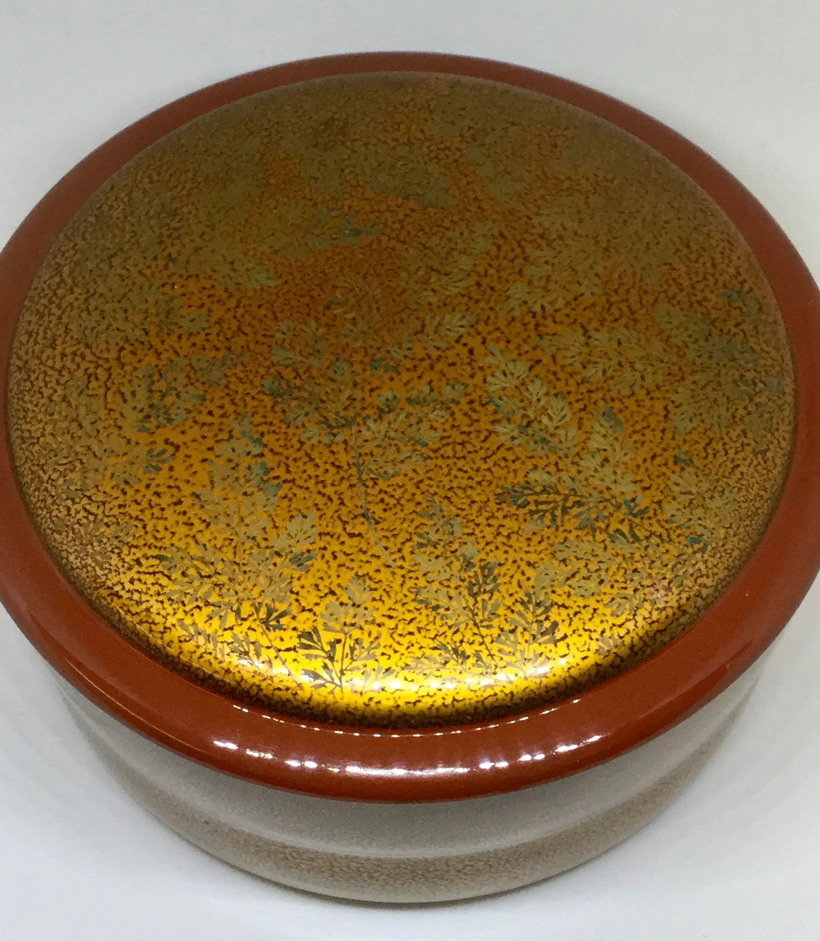 Antique Vintage Japanese Lacquer Ware Basket Box - 2