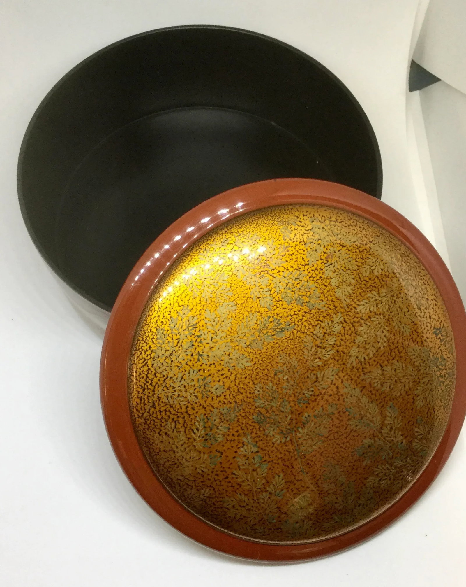Antique Vintage Japanese Lacquer Ware Basket Box - 5