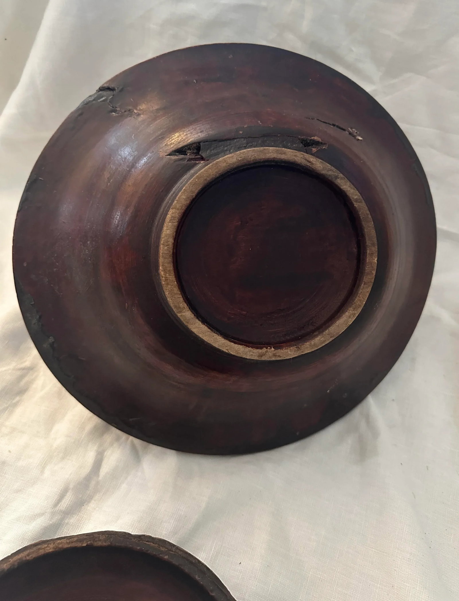 Antique Chinese Wood Food Basket - 4