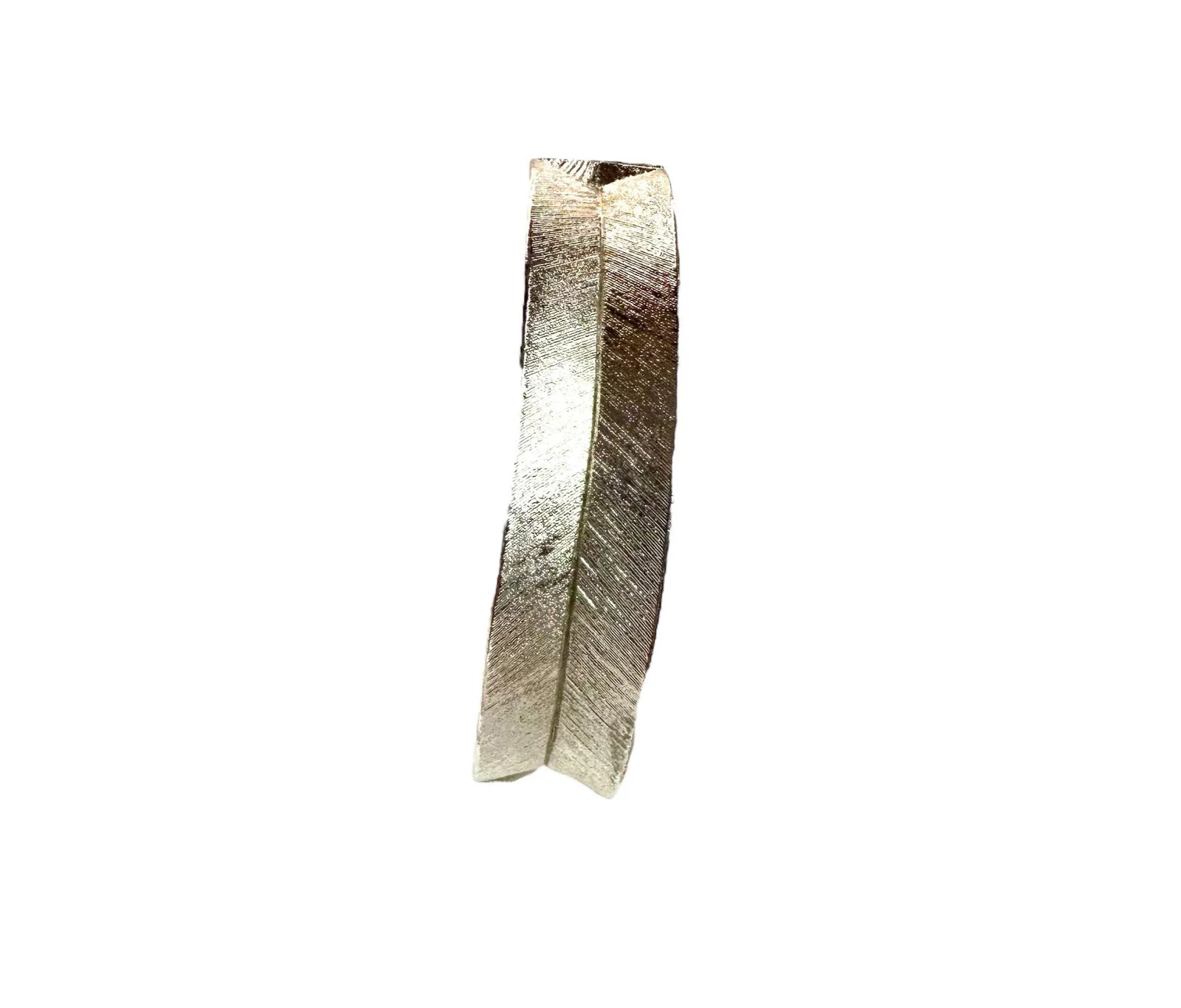 Mid 20th Century Monet Silvertone Textured Spring Clasp Cuff Bracelet - 2