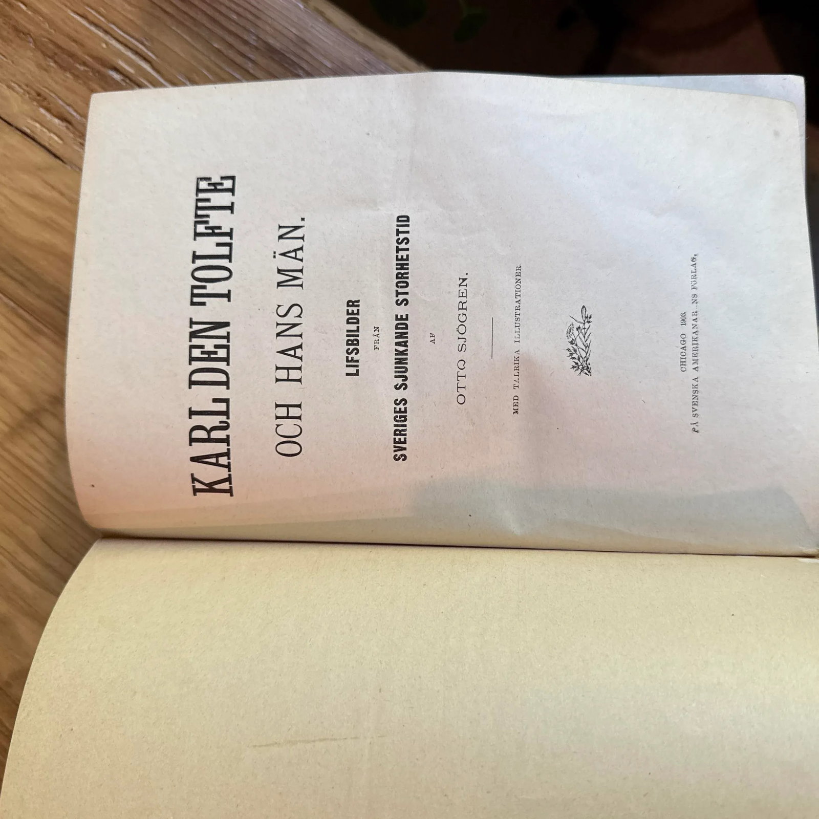 1903 Antique Historical Literature Hardcover-Swedish 'Karl Den Tolfte Och Hans Man Lifsbilder Fran S - 3