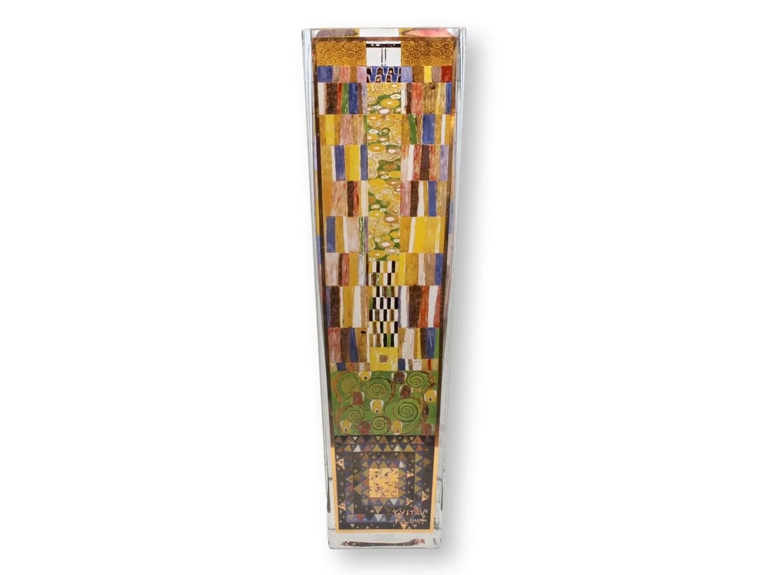 Gustav Klimt's "Stoclet Frieze" 15" Vase - 7