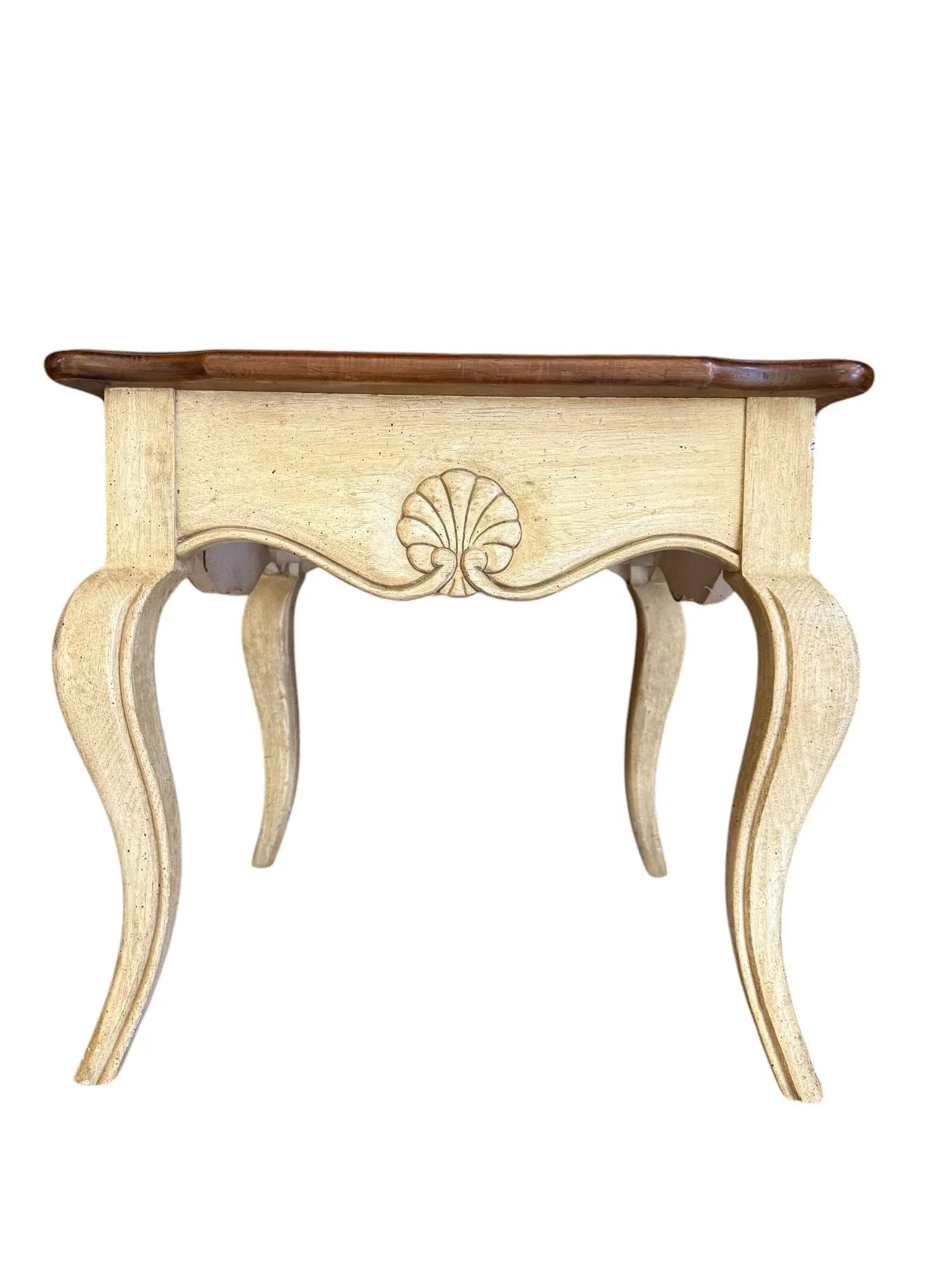 Hekman French Glass Top Side Table - 5