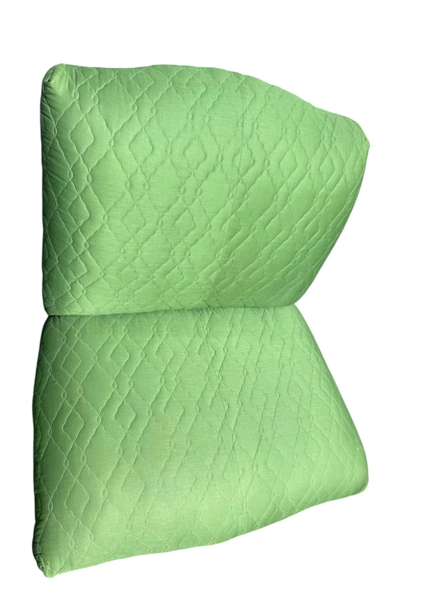 Late 20th Century Emerald Green Quilted Slipper Chairs - A Pair - 5