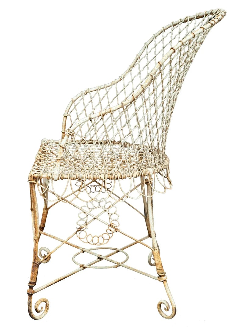 Victorian Wire Garden Chair - 3
