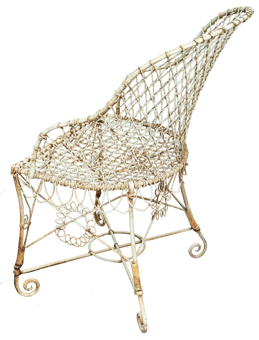 Victorian Wire Garden Chair - 4