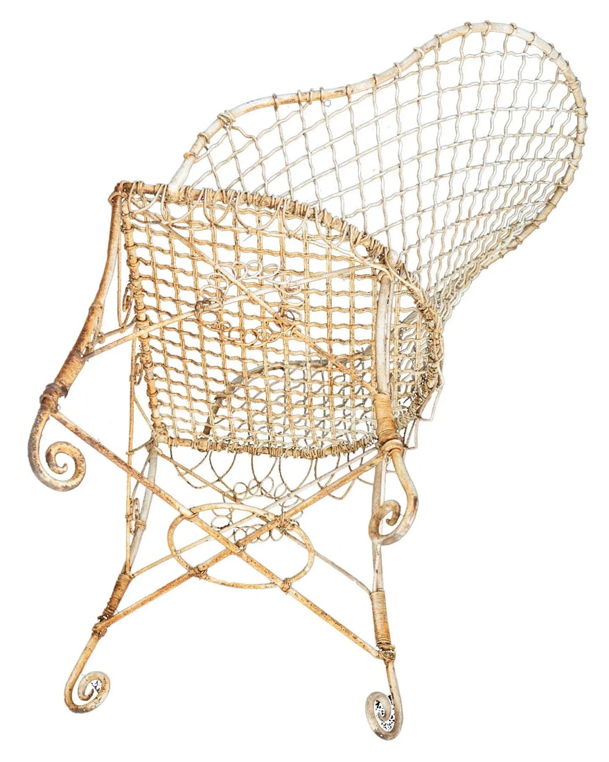 Victorian Wire Garden Chair - 5