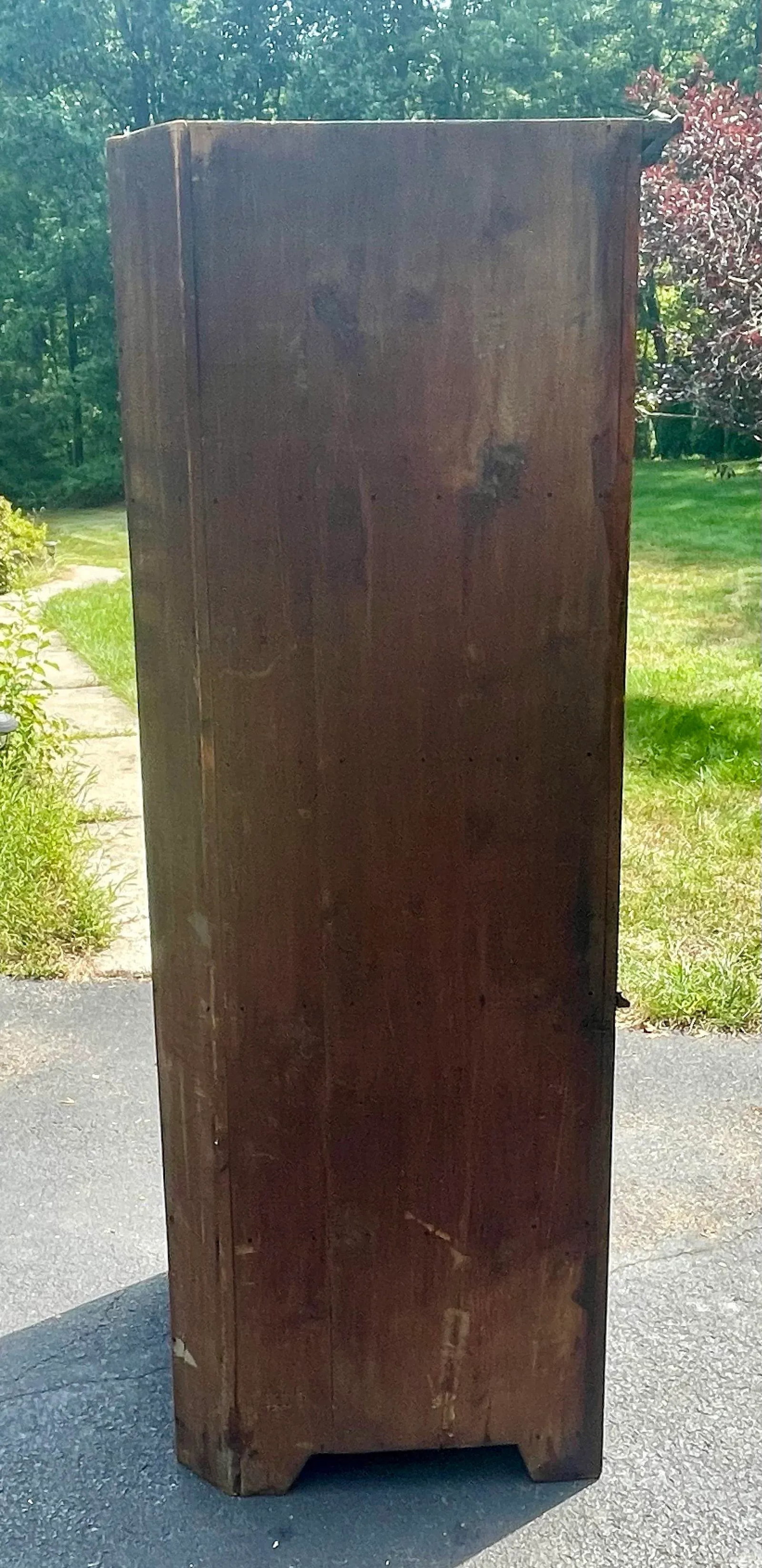 19th-Century Amish Blind Door Pine Corner Cupboard - 4