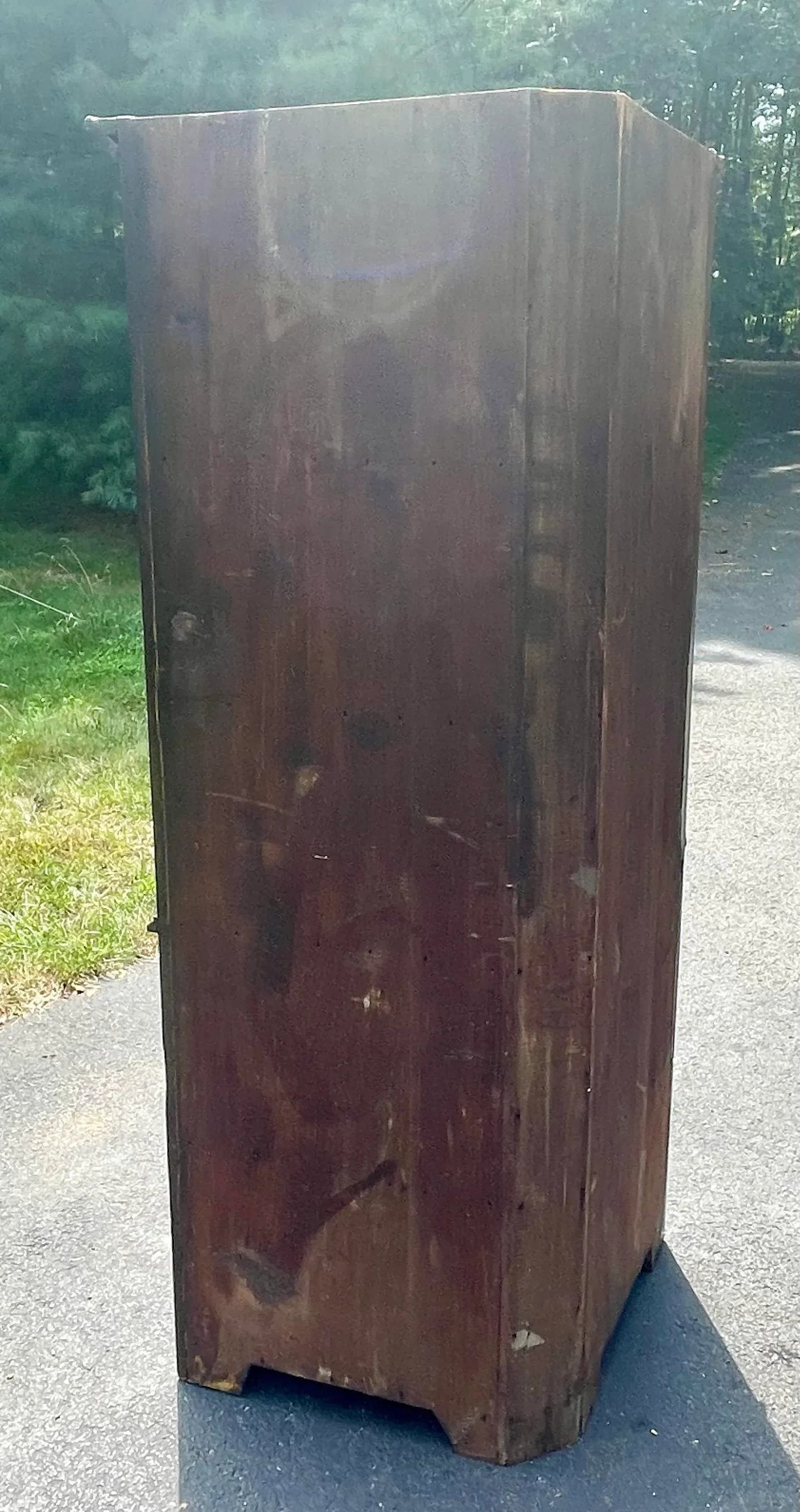 19th-Century Amish Blind Door Pine Corner Cupboard - 5