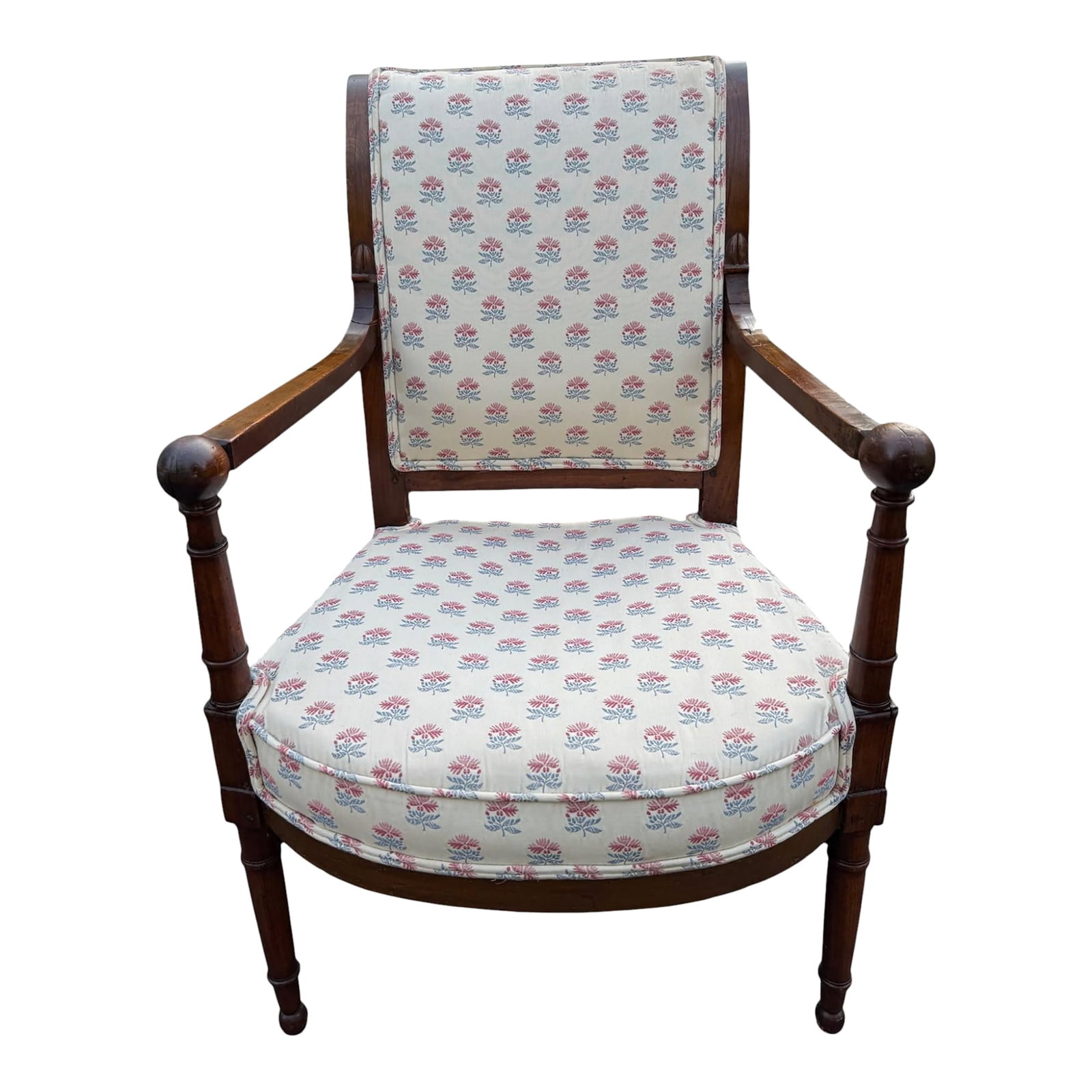 Early 19th Century Handcrafted Cherry Wood Side Chair (1 of 9)