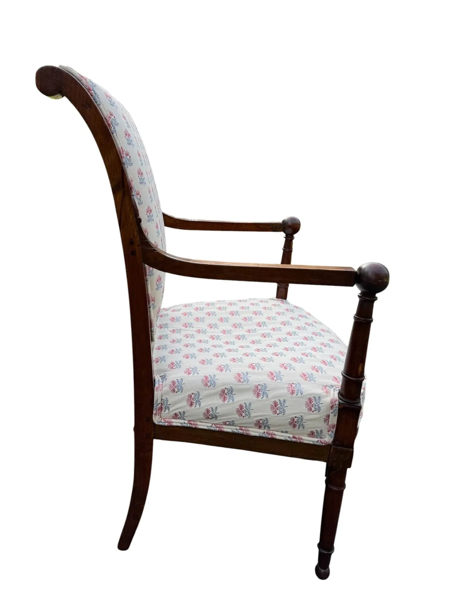 Early 19th Century Handcrafted Cherry Wood Side Chair - 2