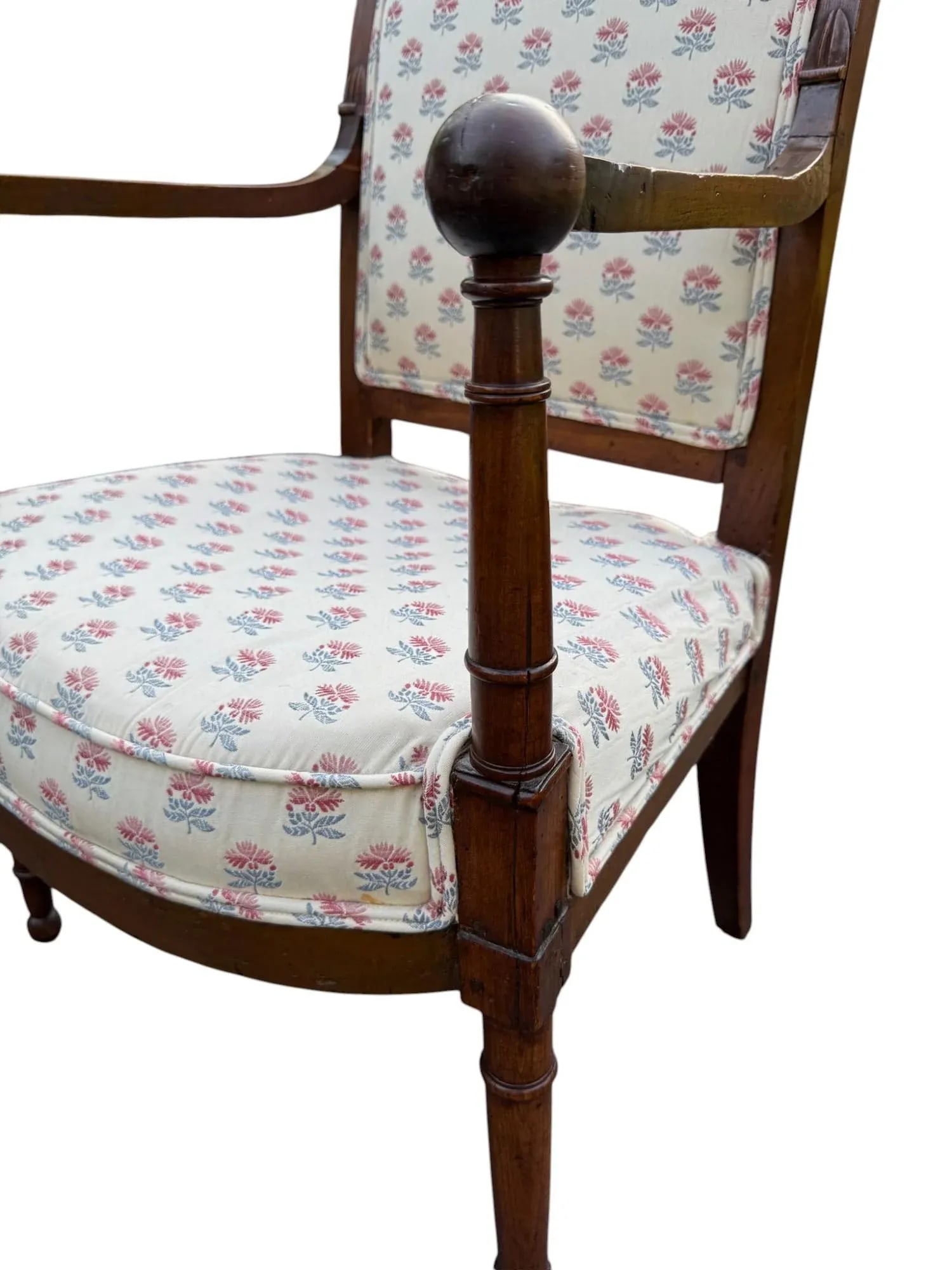 Early 19th Century Handcrafted Cherry Wood Side Chair - 6