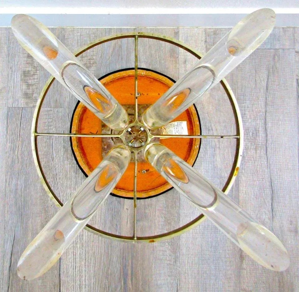 Pair of Hollywood Regency Lucite and Chrome Swivel Stools by Hill Manufacturing - 8