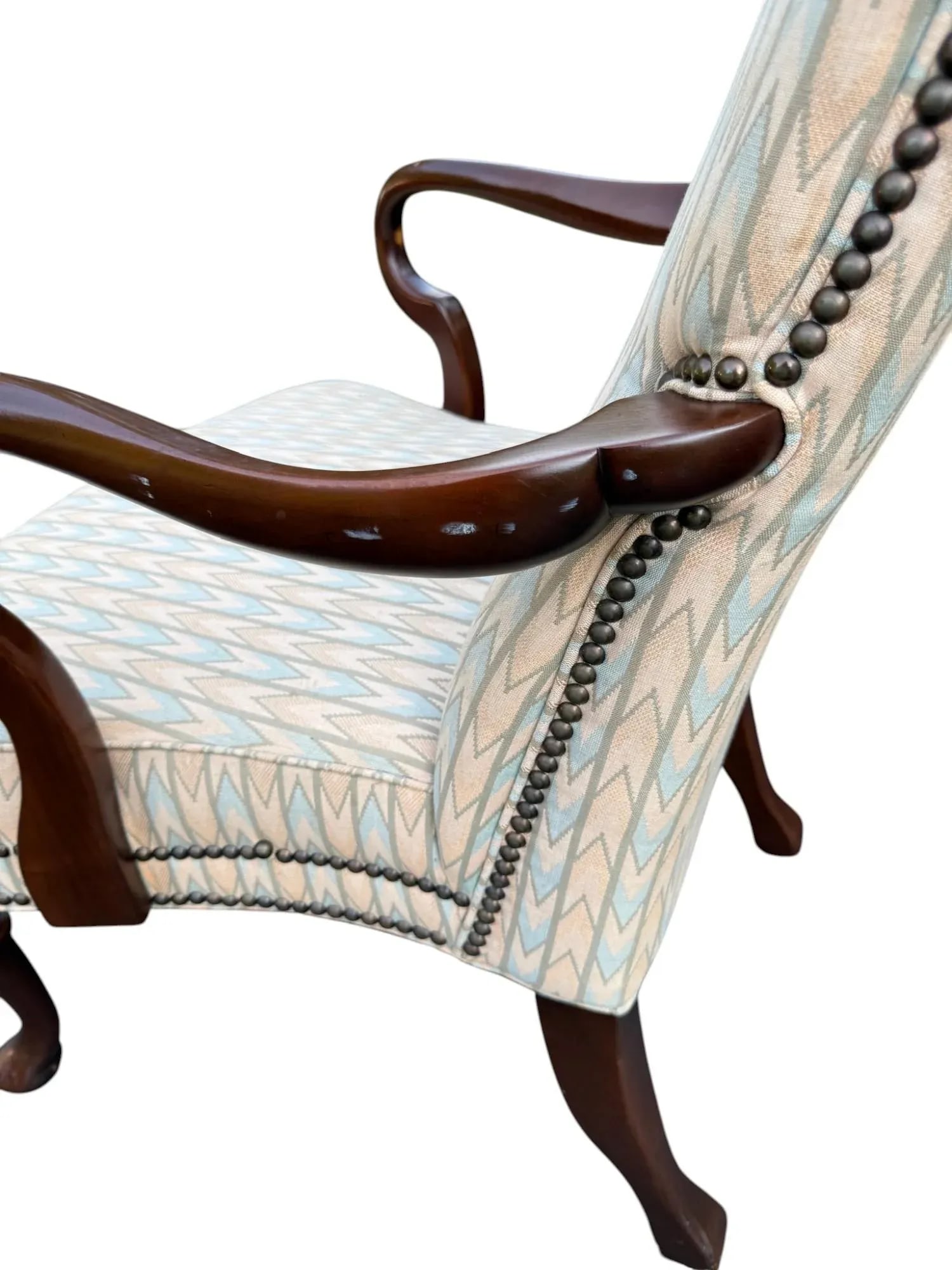 Late 20th Century Kimball Queen Anne Gooseneck Side Chair - A Pair - 8