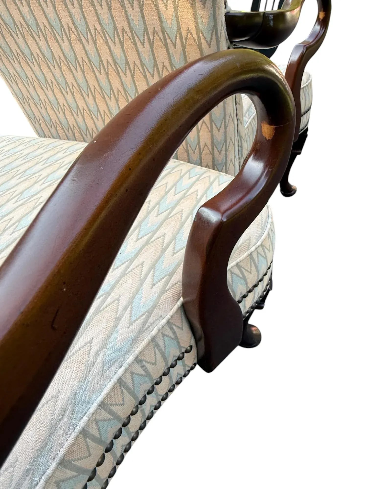 Late 20th Century Kimball Queen Anne Gooseneck Side Chair - A Pair - 9