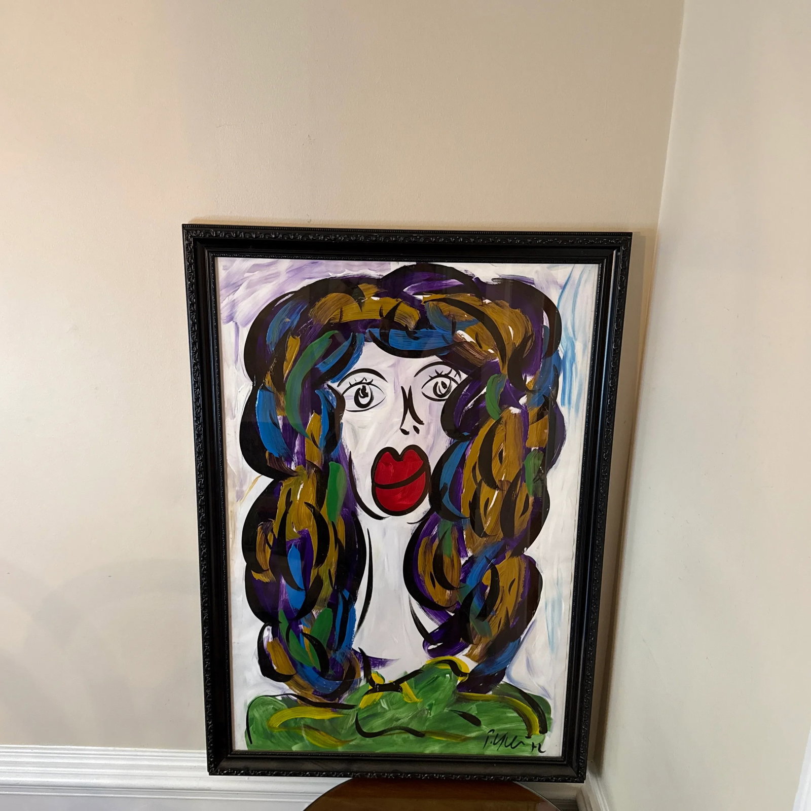 1970s Original Peter Keil Abstract Painting ~ Framed - 10