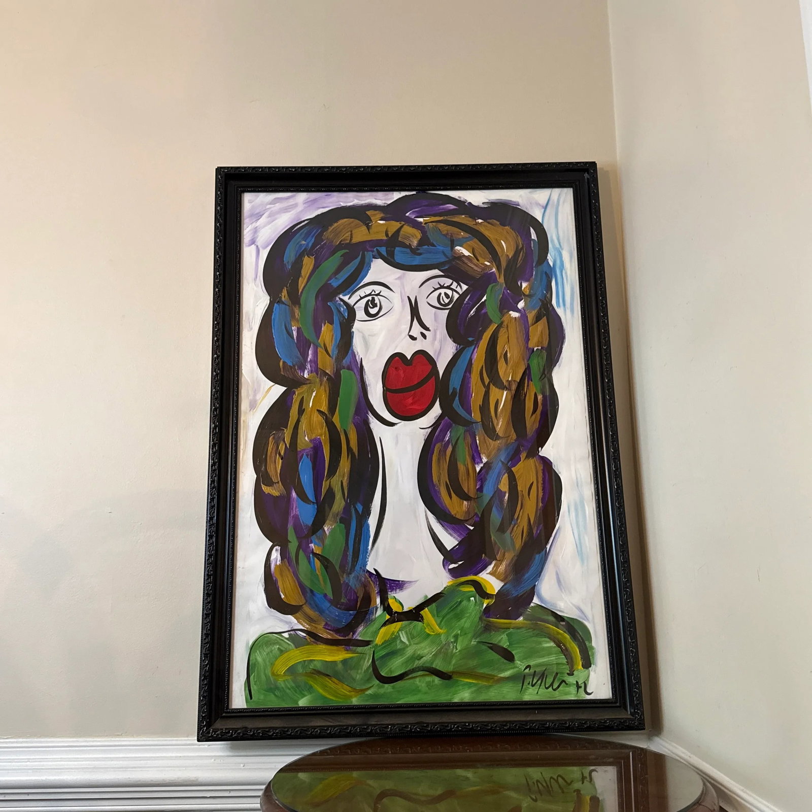 1970s Original Peter Keil Abstract Painting ~ Framed - 2