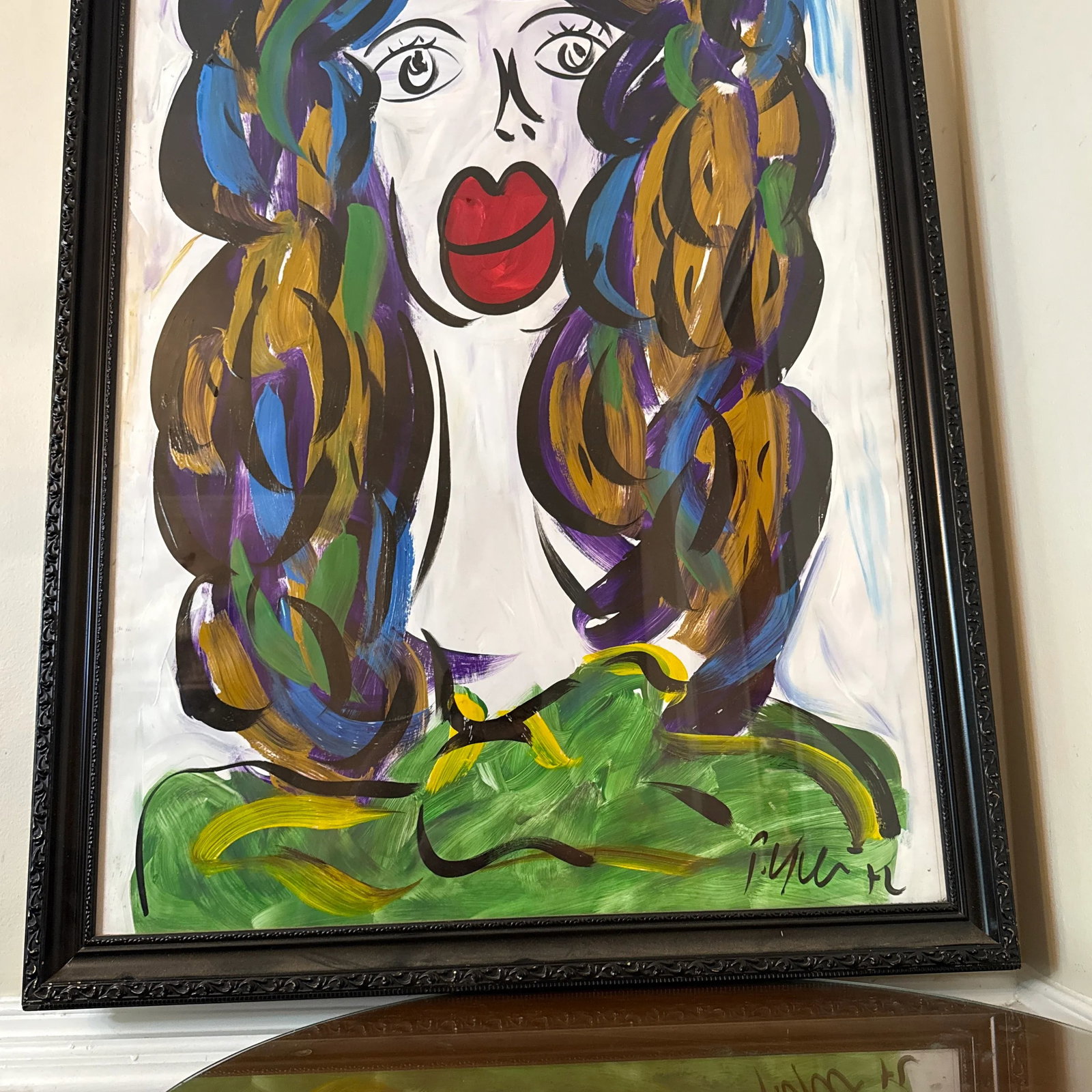 1970s Original Peter Keil Abstract Painting ~ Framed - 7