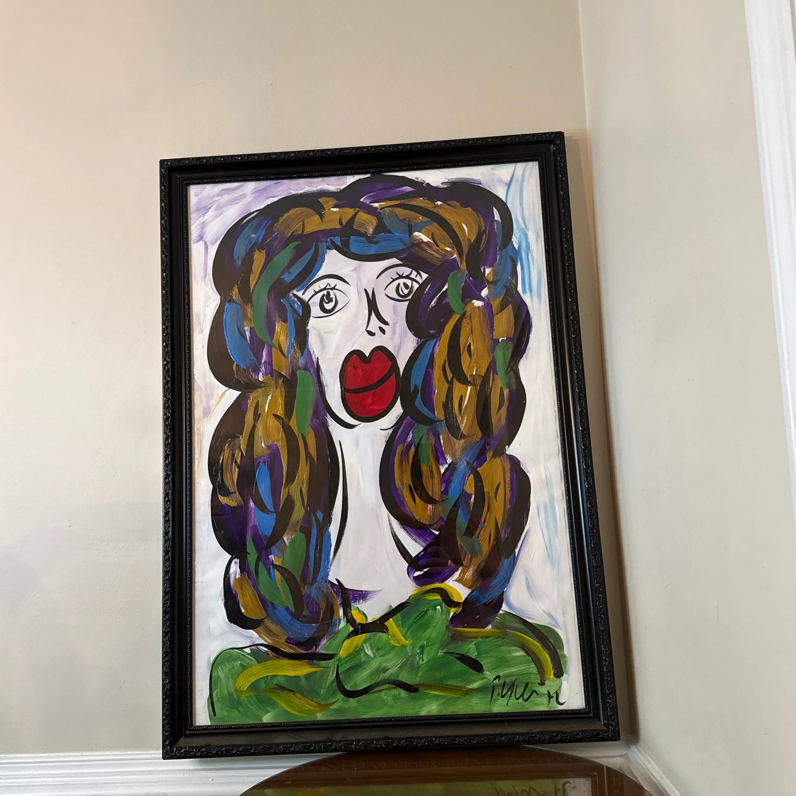1970s Original Peter Keil Abstract Painting ~ Framed - 8