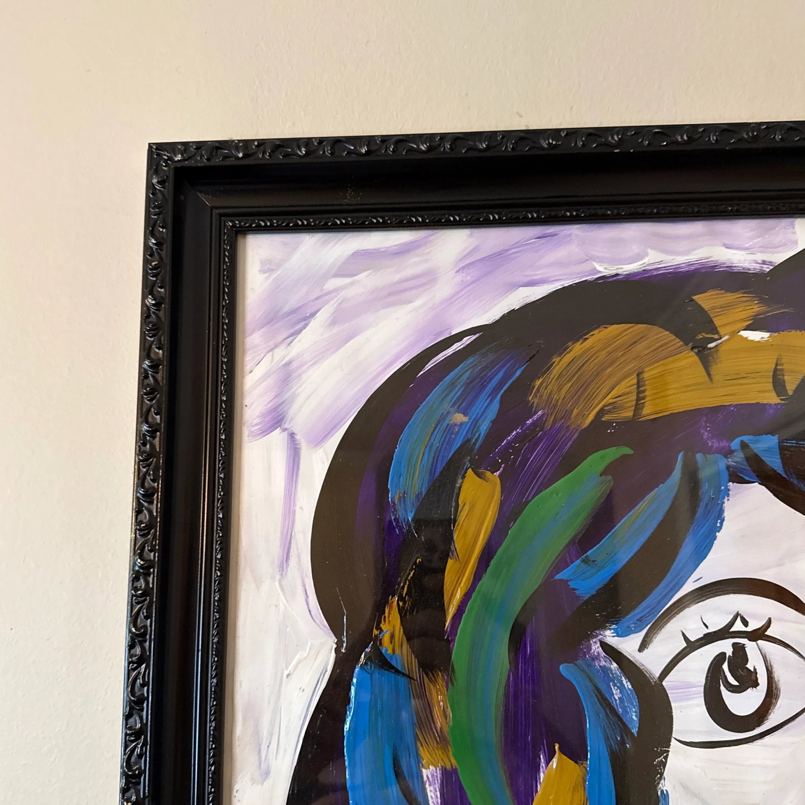 1970s Original Peter Keil Abstract Painting ~ Framed - 9