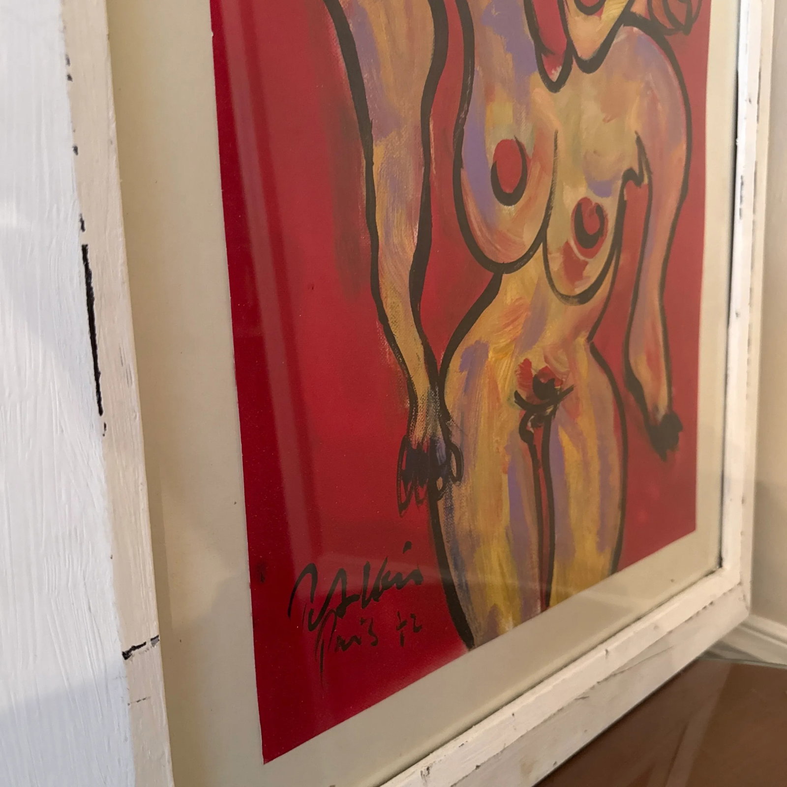 1970s Vintage Abstract Portraiture; Original Artwork by Peter Robert Keil ~ Framed - 5