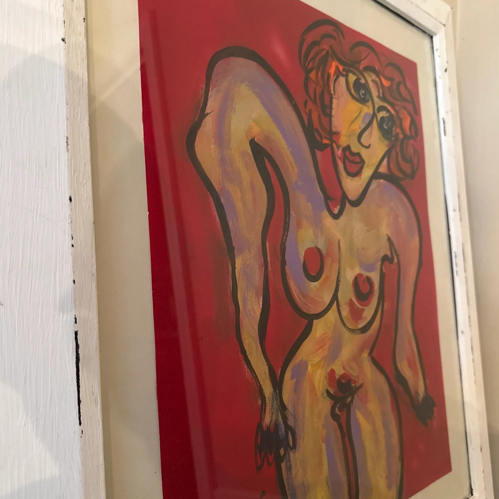 1970s Vintage Abstract Portraiture; Original Artwork by Peter Robert Keil ~ Framed - 6