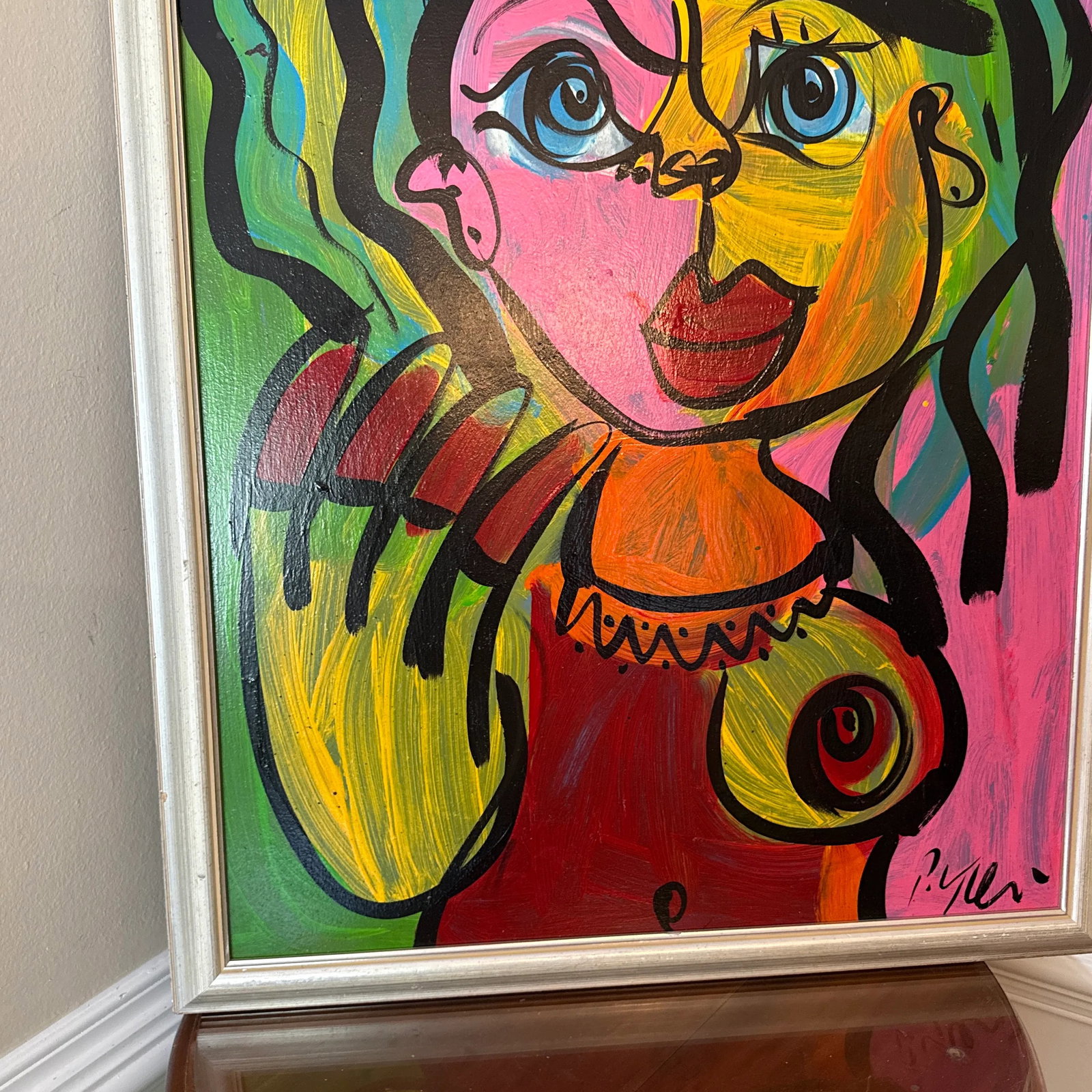 1970 Peter Keil Abstract Original Painting Framed - 10