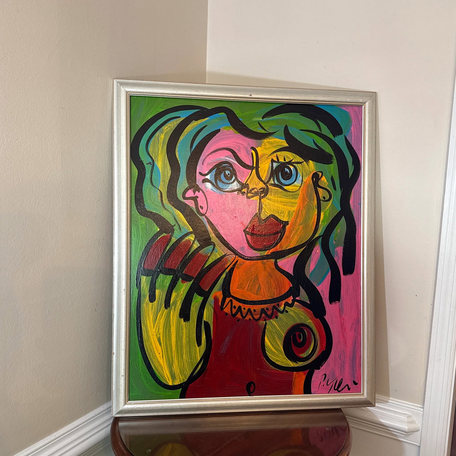 1970 Peter Keil Abstract Original Painting Framed - 11