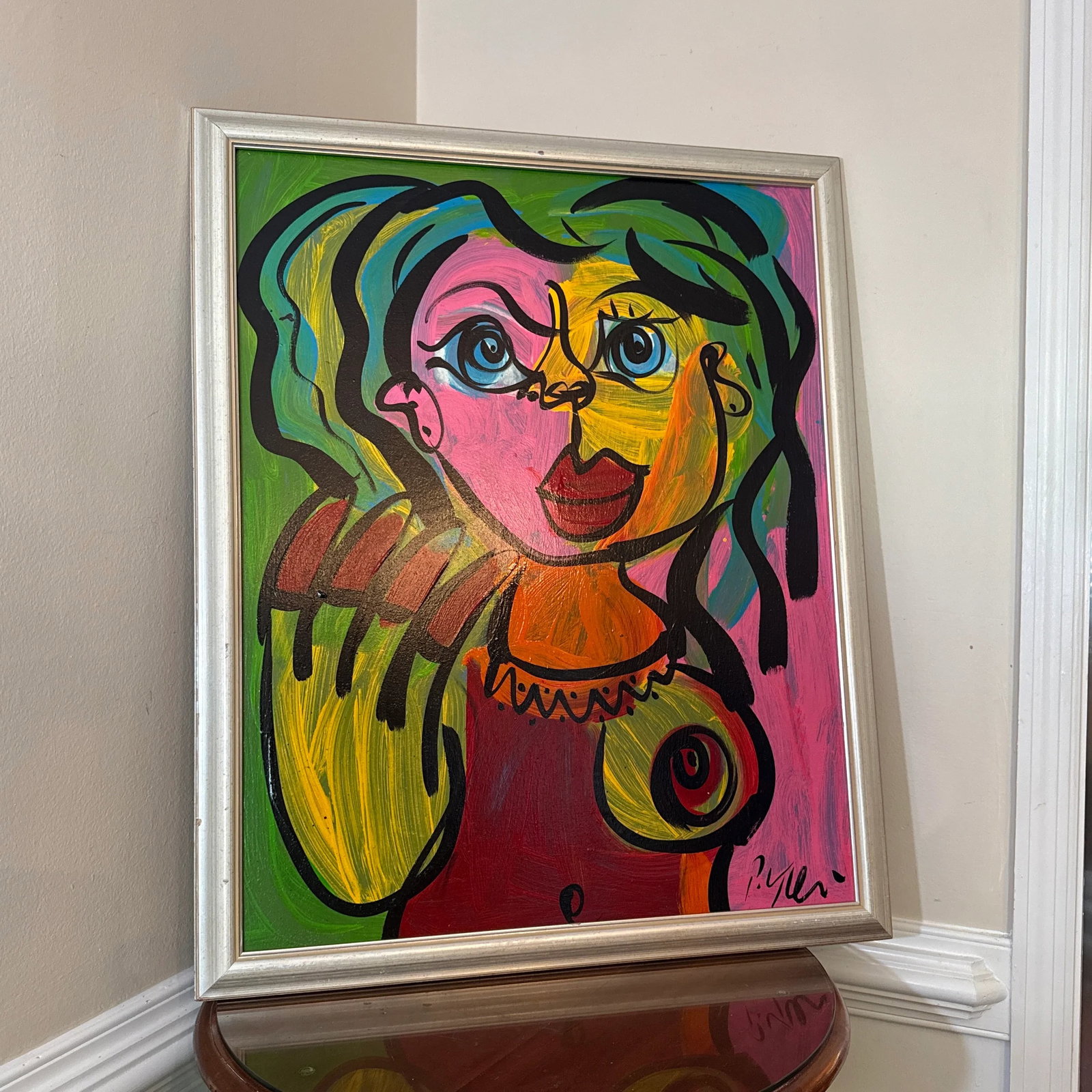 1970 Peter Keil Abstract Original Painting Framed - 2