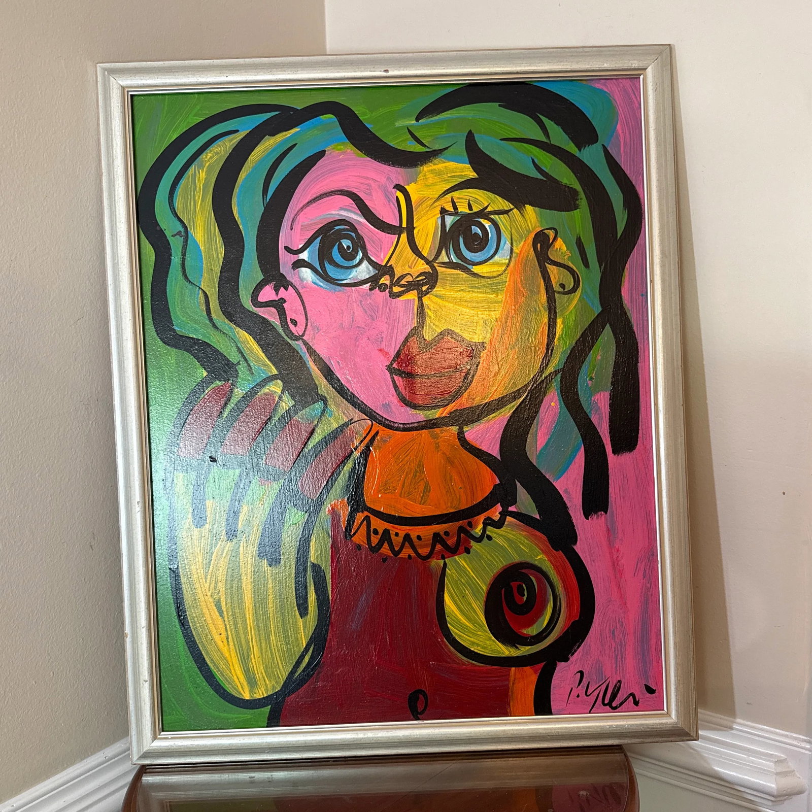 1970 Peter Keil Abstract Original Painting Framed - 3