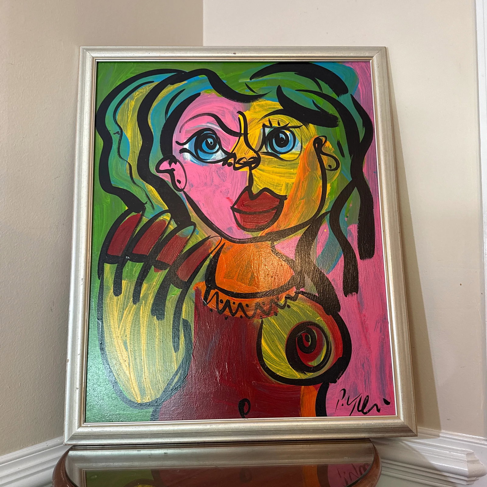 1970 Peter Keil Abstract Original Painting Framed - 4