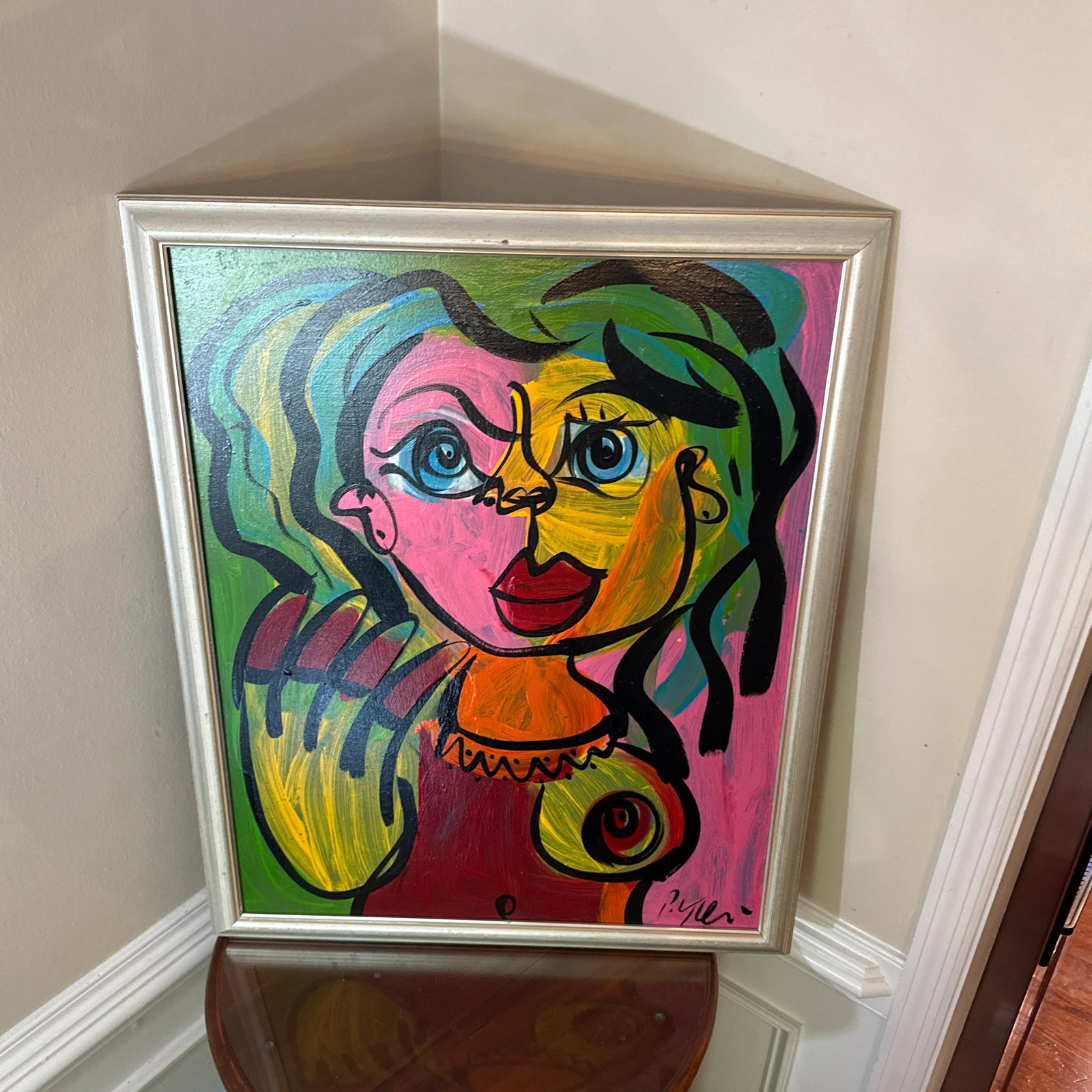 1970 Peter Keil Abstract Original Painting Framed - 5