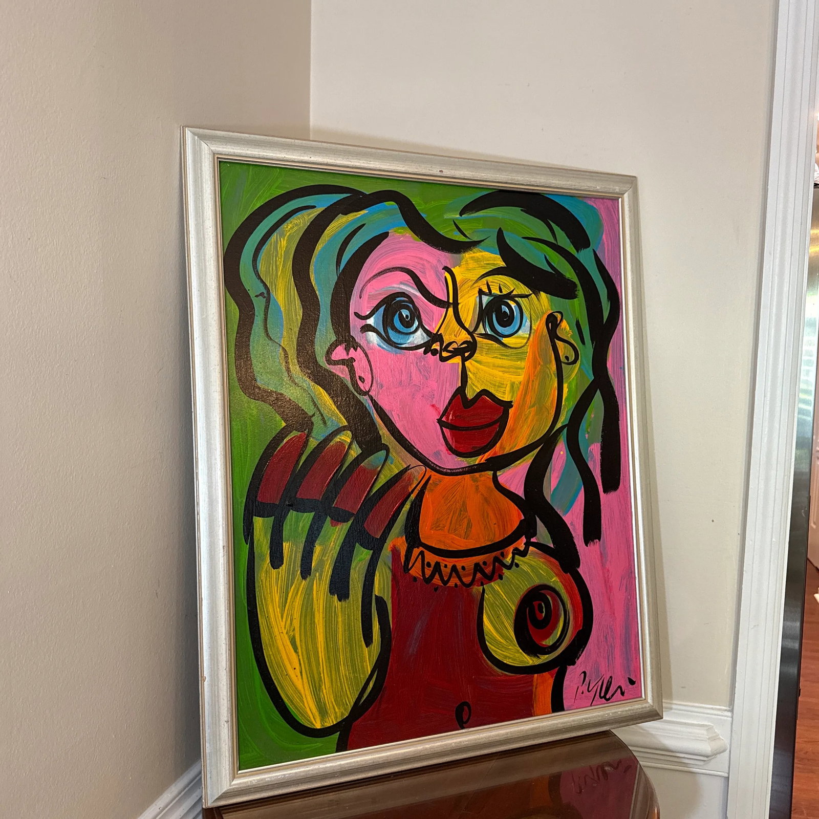 1970 Peter Keil Abstract Original Painting Framed - 6