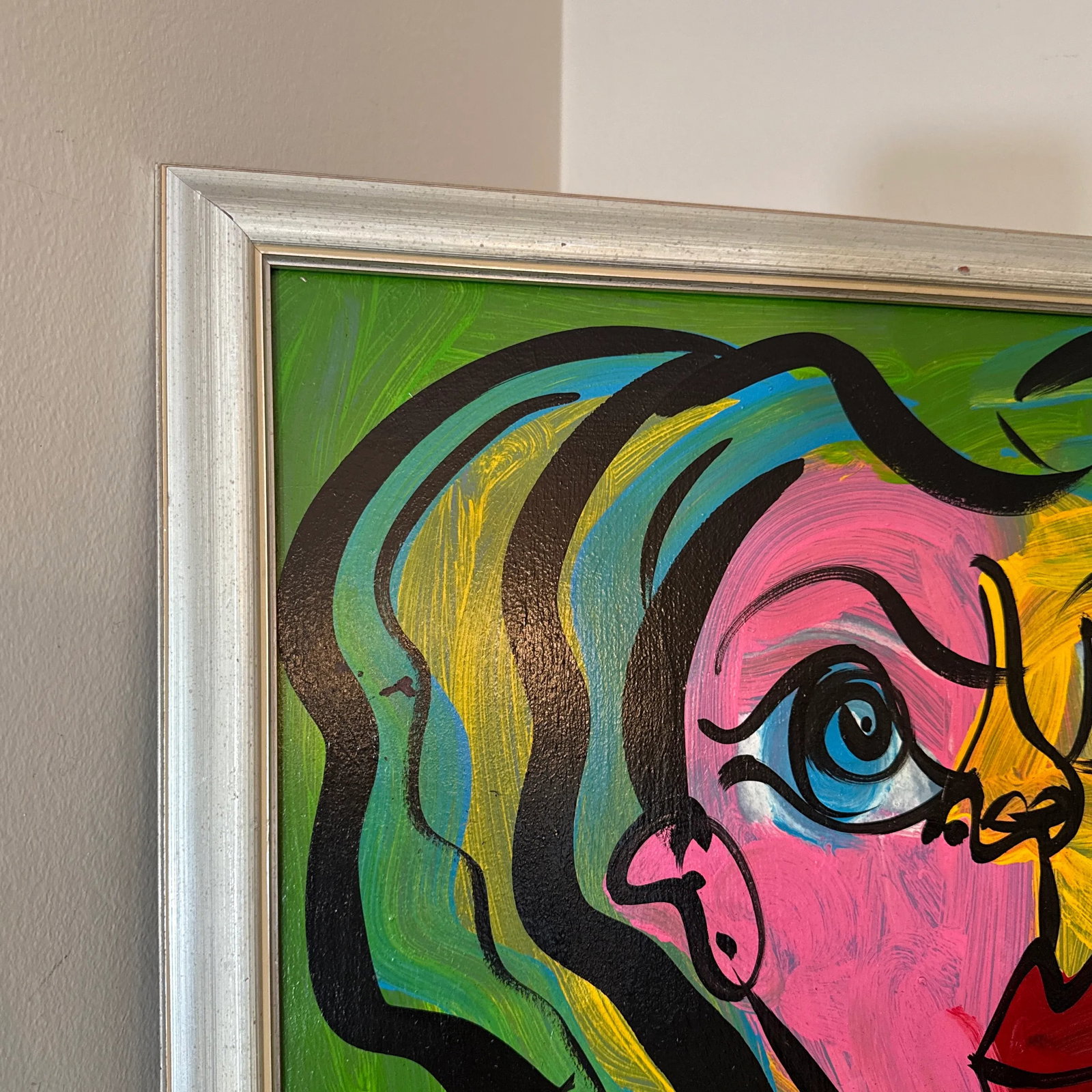 1970 Peter Keil Abstract Original Painting Framed - 7